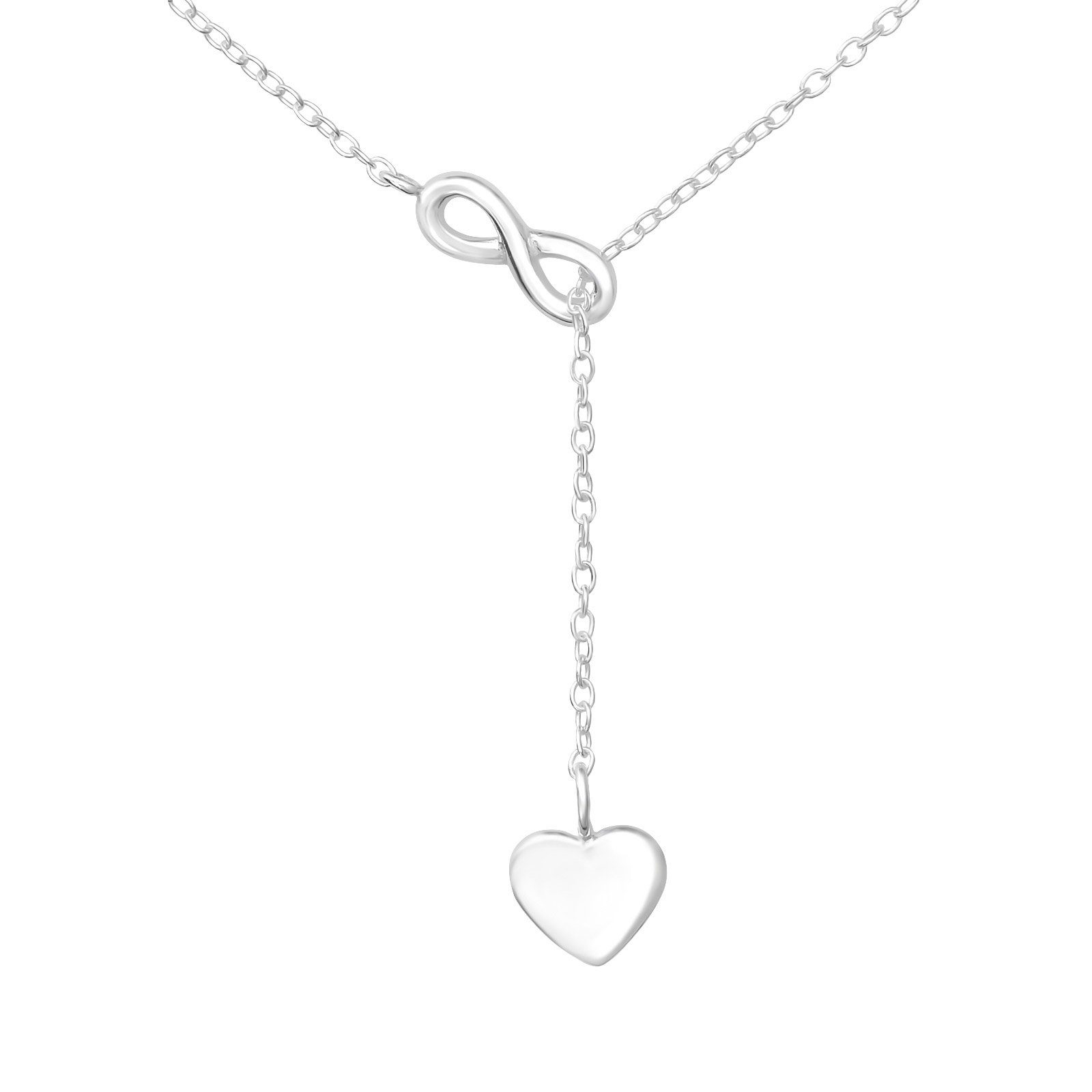 ALEXANDER YORK Kette mit Anhänger Y-Design INFINITY LOVE, 925 Sterling Silber