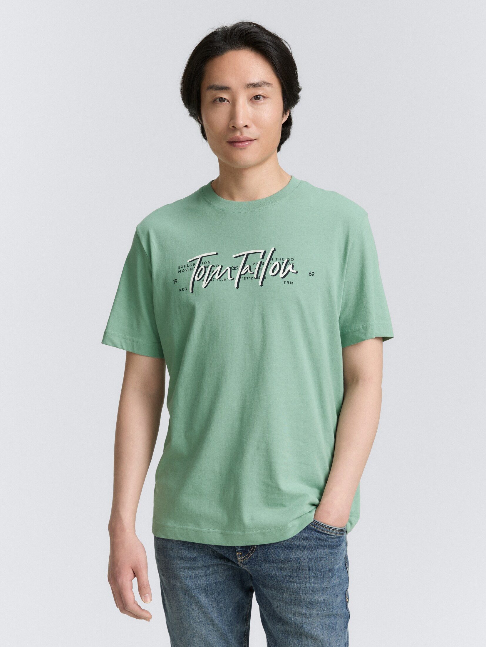 TOM TAILOR T-Shirt T-Shirt mit Logo-Print günstig online kaufen