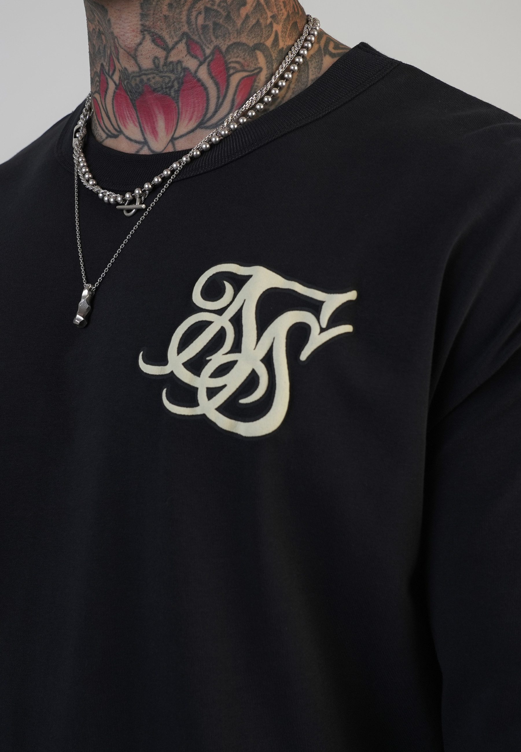 Siksilk T-Shirt SikSilk Herren T-Shirt mit Logo günstig online kaufen