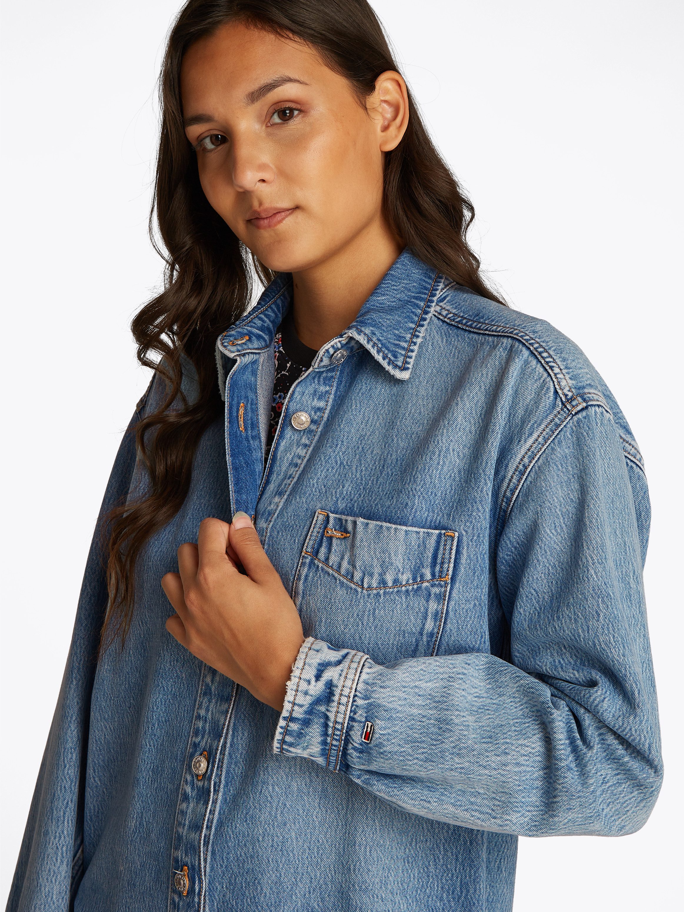 Tommy Jeans Hemdbluse RELAXED LS SHIRT günstig online kaufen