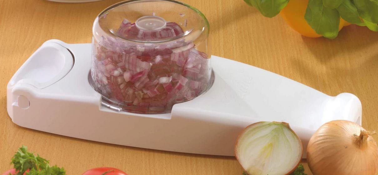 Genius Gemüsehacker Genius Nicer Dicer Mini Zwiebelschneider Knoblauchschneider 3-teilig