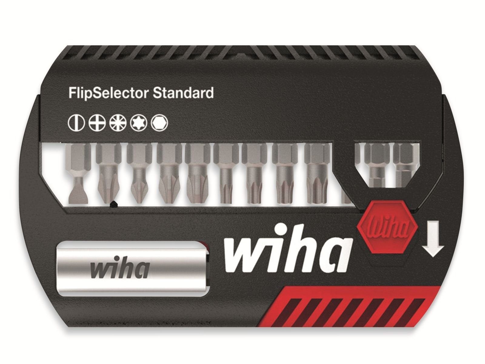 Wiha Bohrer- und Bitset WIHA Bit-Set FlipSelector Standard, 14-tlg.