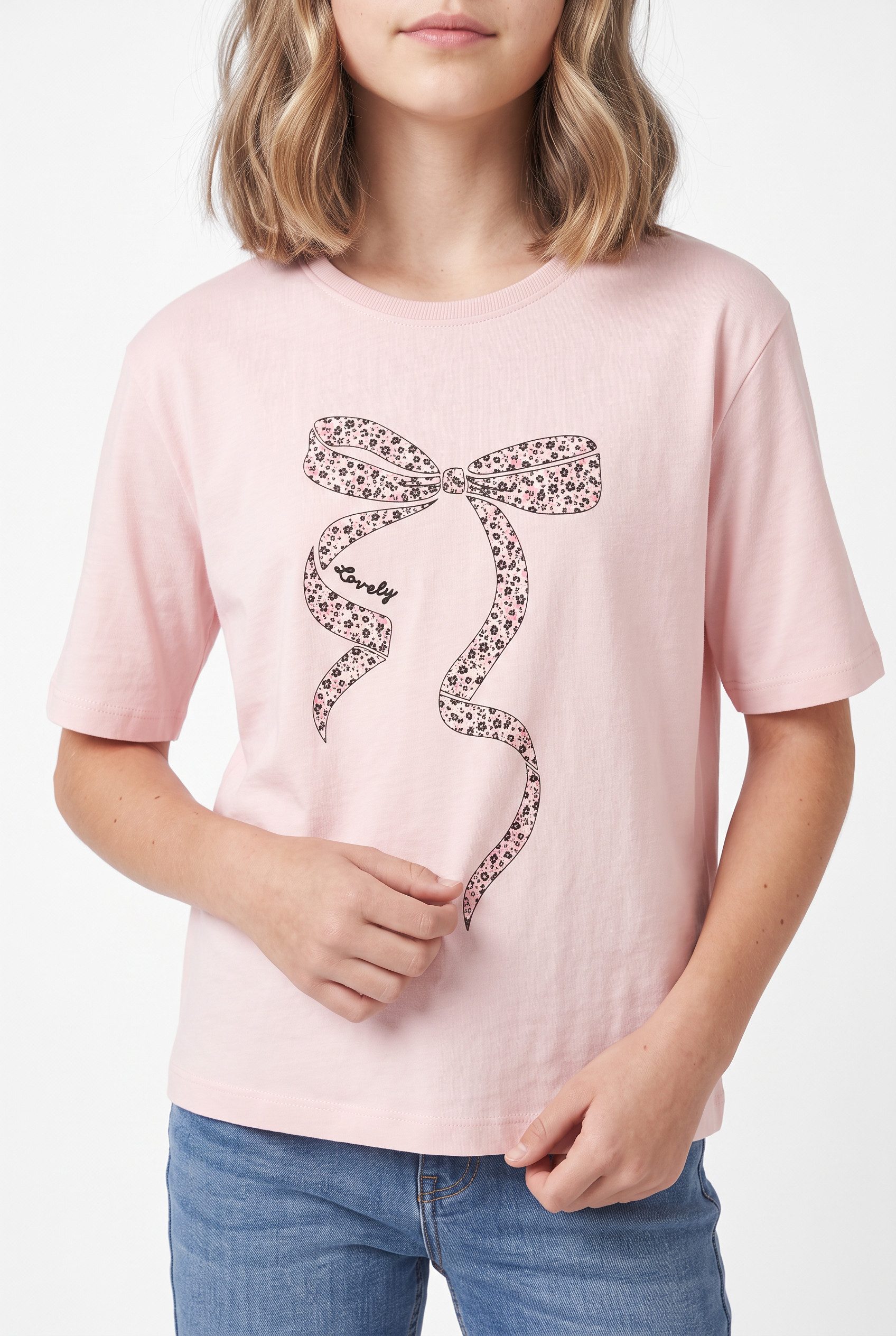 Name It Rundhalsshirt NKFLOTTI SS NREG TOP BOX Baumwolle, regular fit