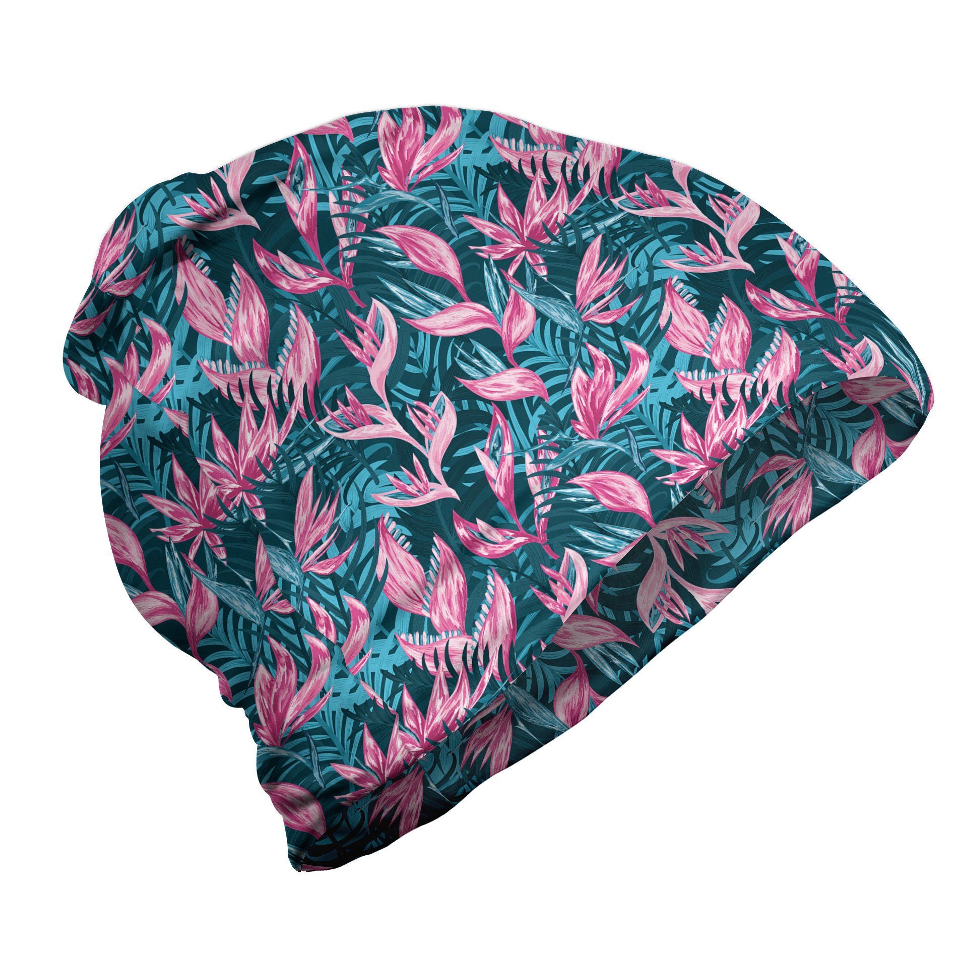 Abakuhaus Beanie Wandern im Freien Exotisch Rosa-Hawaiianer Blooms Aloha