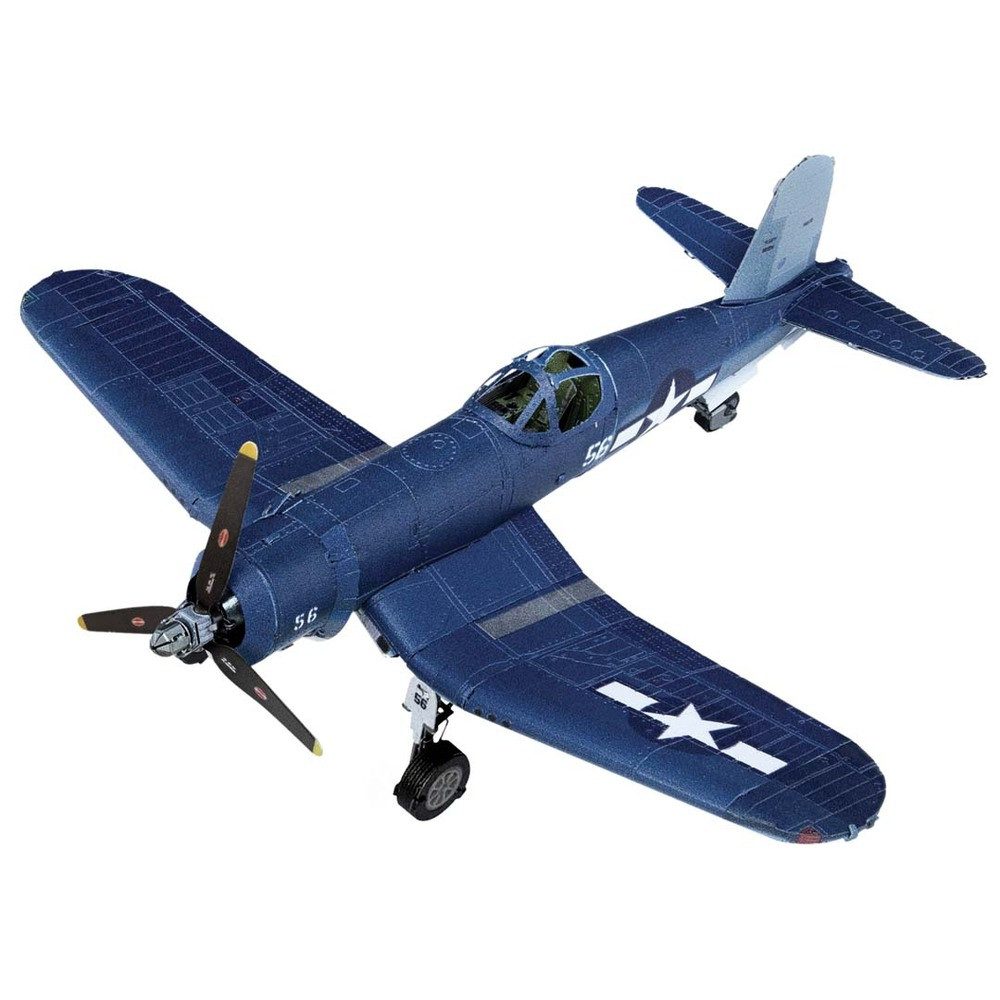 Invento Puzzle Metal Earth, F4U Corsair - 3D Metall Puzzle, Puzzleteile