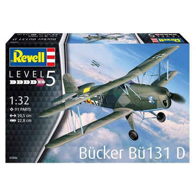 Revell® Konstruktions-Spielset Revell 03886 - Modellbausatz, Bücker Bü-131 Jungmann