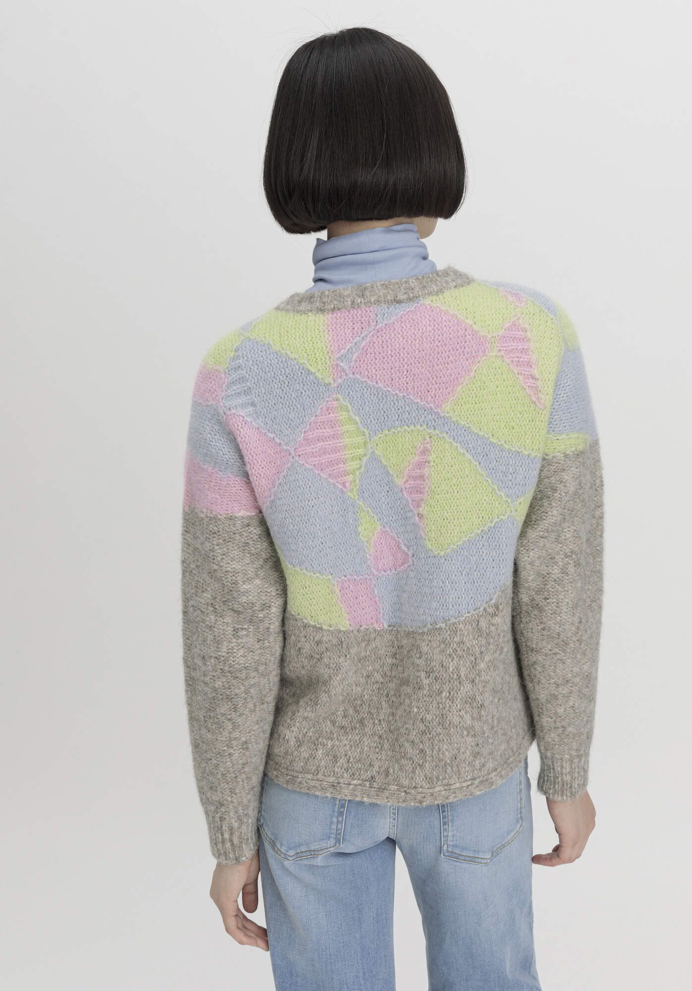 Hessnatur Strickpullover aus reiner Bio-Baumwolle mit Alpaka (1-tlg)