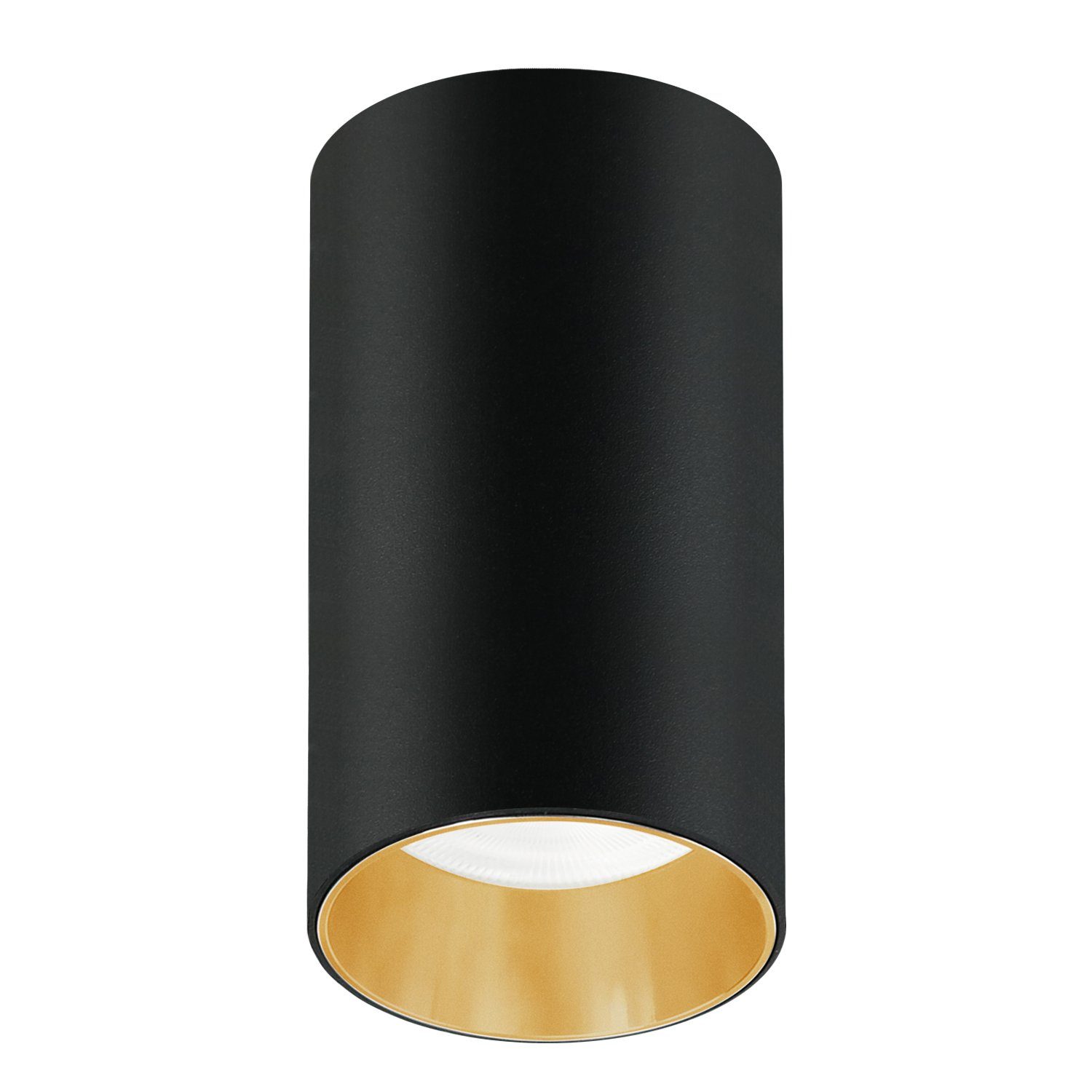 u. Schwarz [max. für Aufbauleuchte Leuchtmittel, Halogen Gold ohne Aufputzmontage, MCE458, [Ø55x97mm] GU10 35W], LED Aluminium, - Maclean