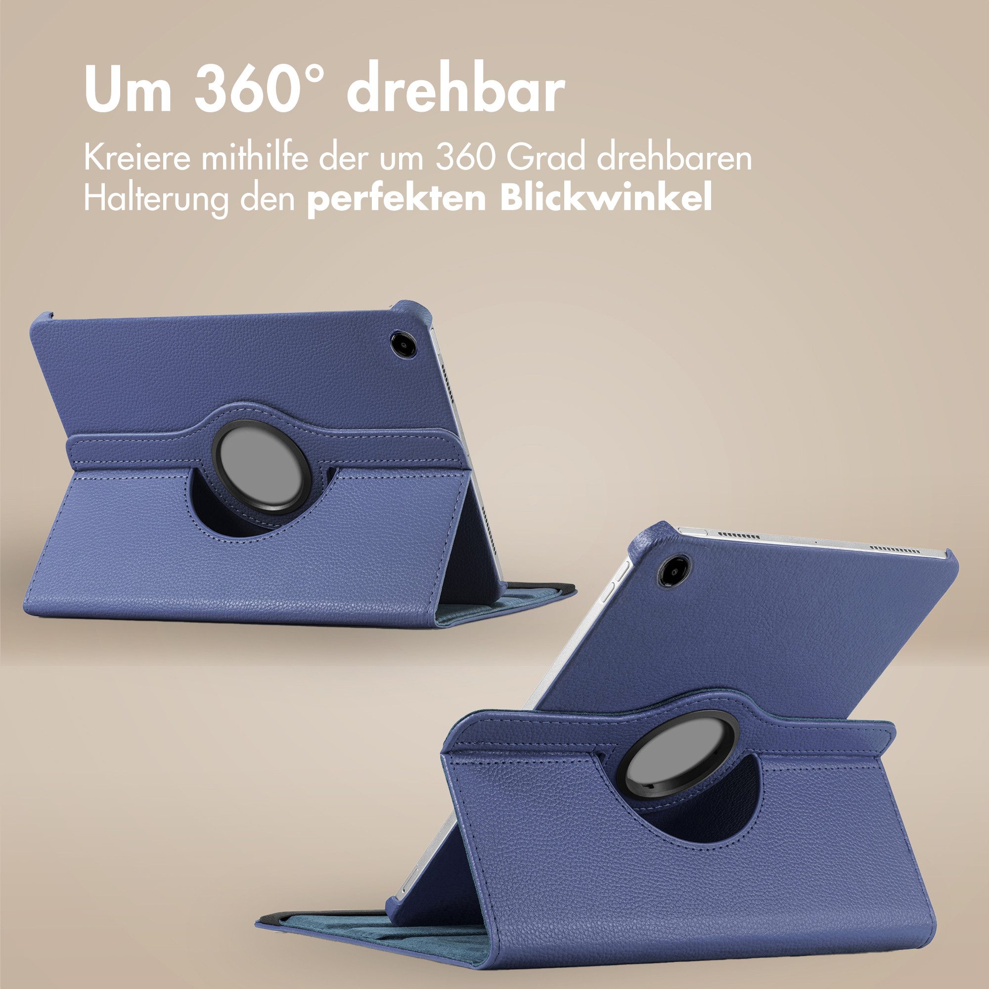imoshion Tablet-Mappe imoshion 360° drehbare Klapphülle Lenovo Tab (2025) - Dunkelblau