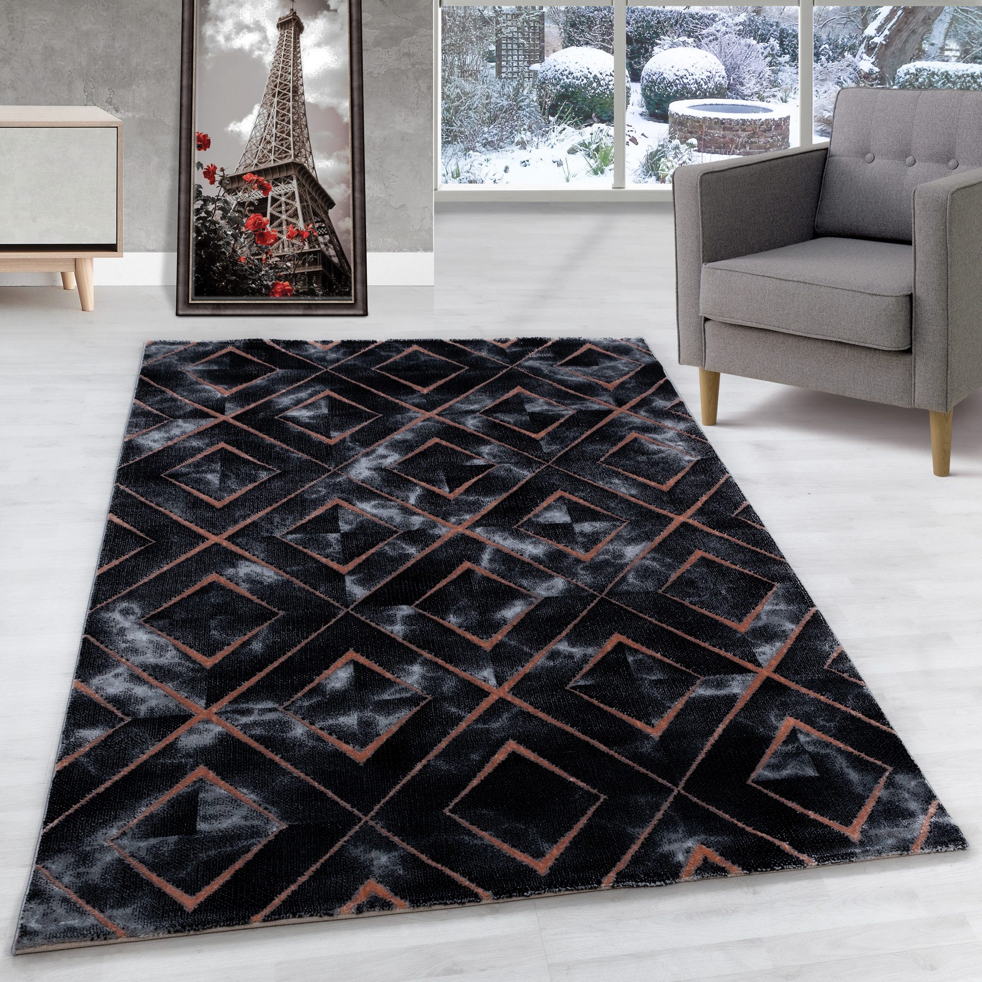 Carpettex Designteppich Marmor Design, Läufer, Höhe: günstig online kaufen