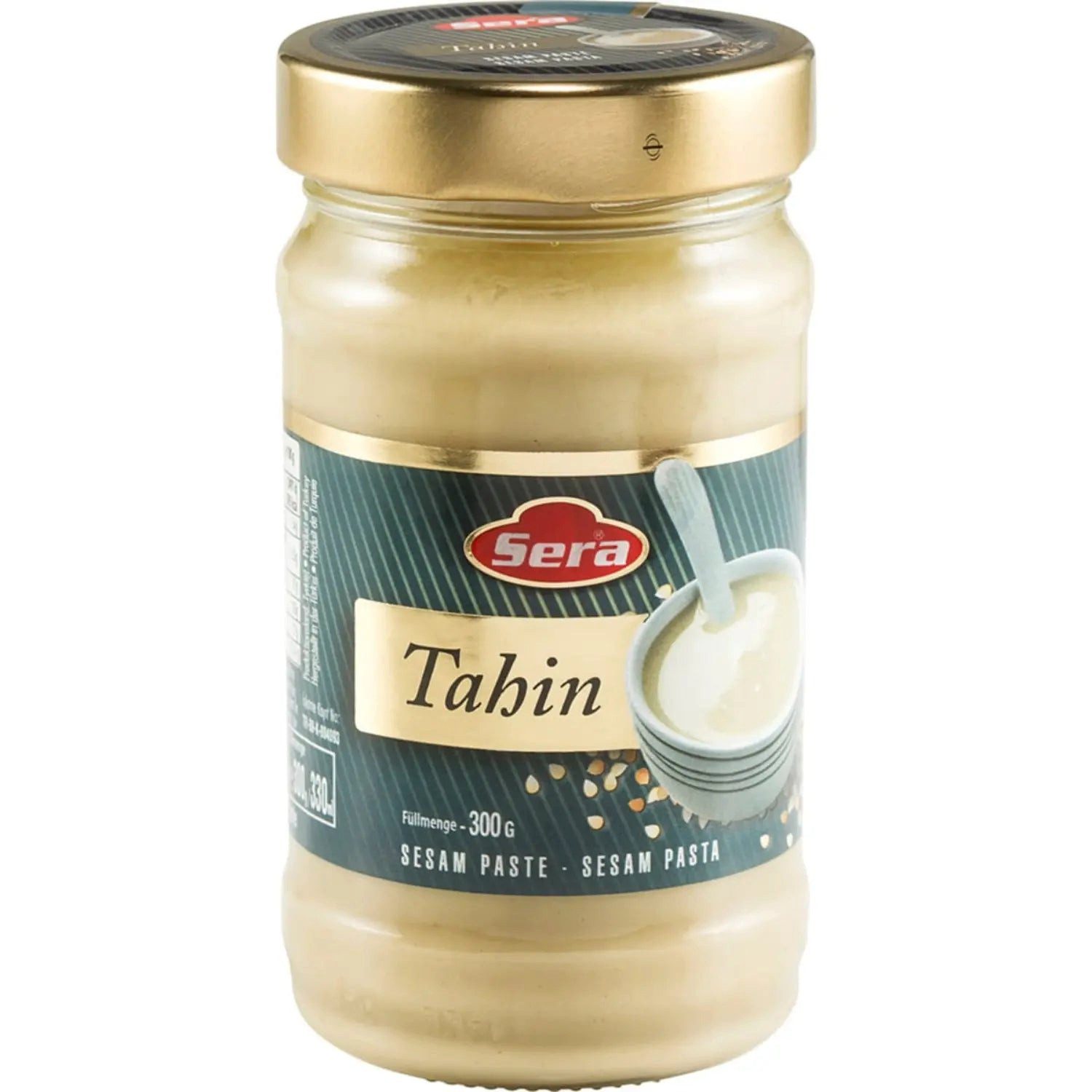 SERA FOOD Kerne Sera Tahin & Sesampaste, 1 x 300,00 g, Natural Creamy Tahini in Glass Jar