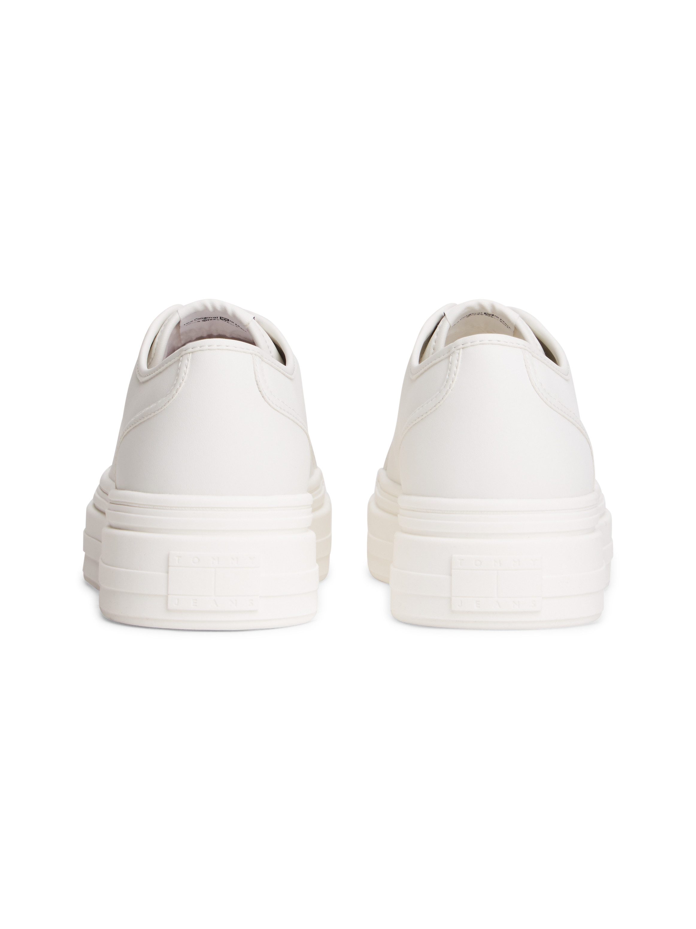 Tommy Jeans TJW FLATFORM SNEAKER LTR Plateausneaker Halbschuh, Schnürschuh, Freizeitschuh mit Logoflag