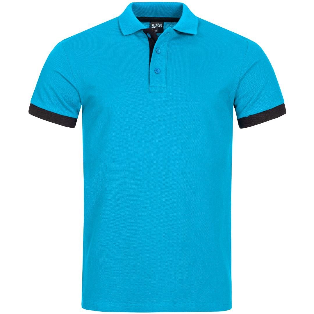OneRedox T-Shirt P14ST (Shirt Polo Kurzarmshirt Tee, 1-tlg) Fitness Freizeit Casual 1402 Türkis