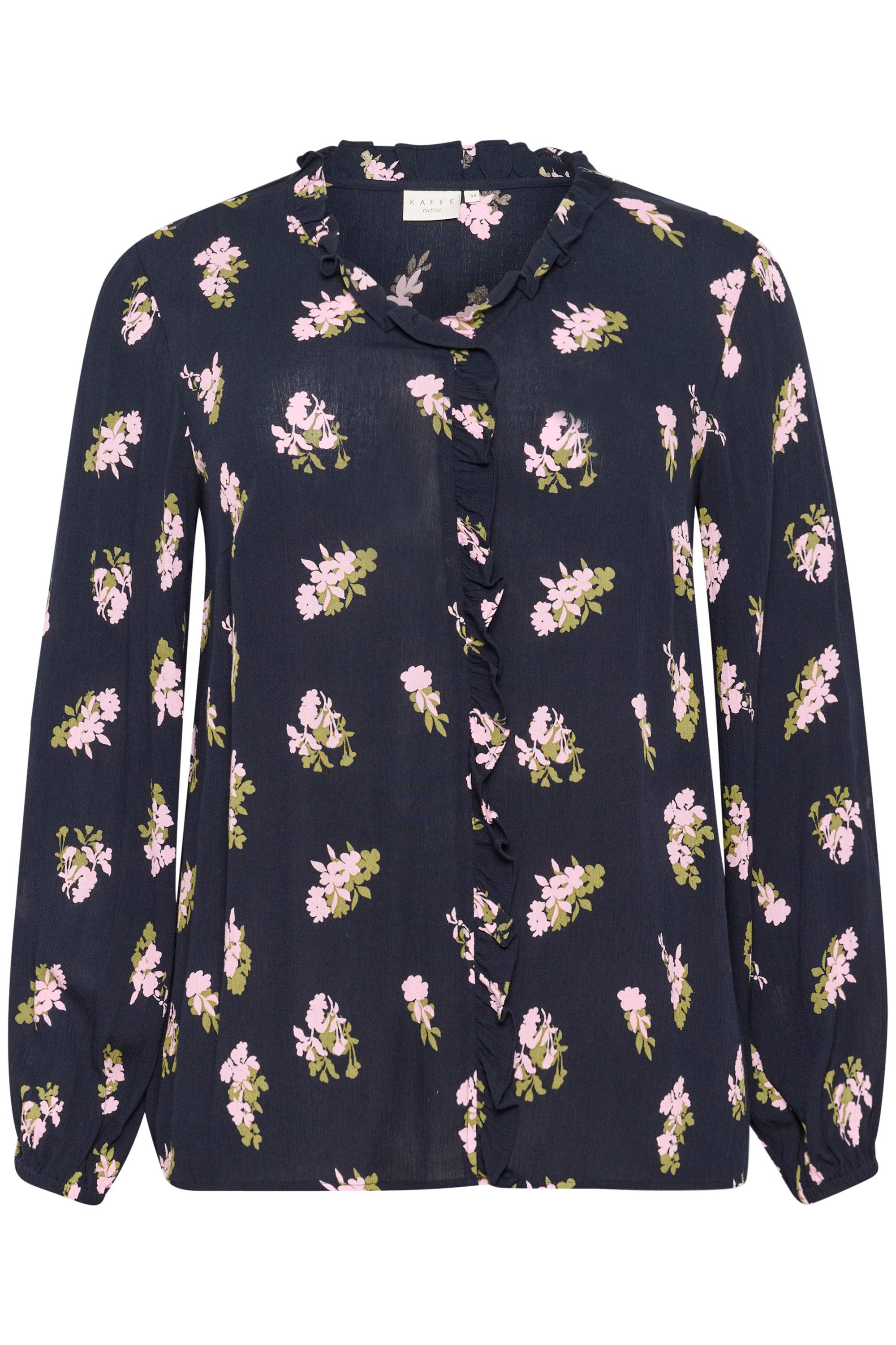 KAFFE Curve Langarmbluse Langarm-Bluse KCellena Große günstig online kaufen