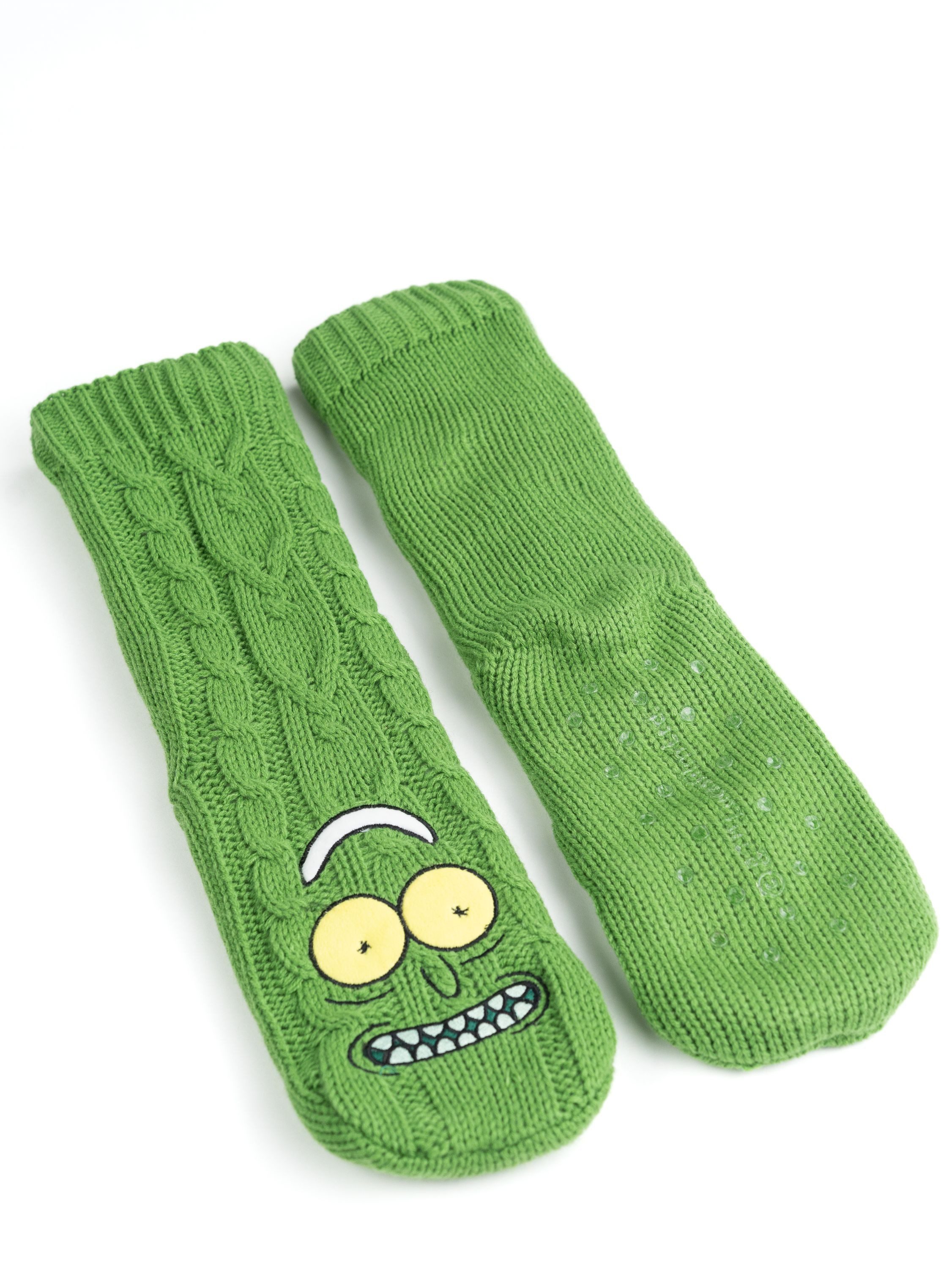 United Labels® Socken Rick and Morty Hüttensocken Haussocken Sherpa Futter Kuschelsocken