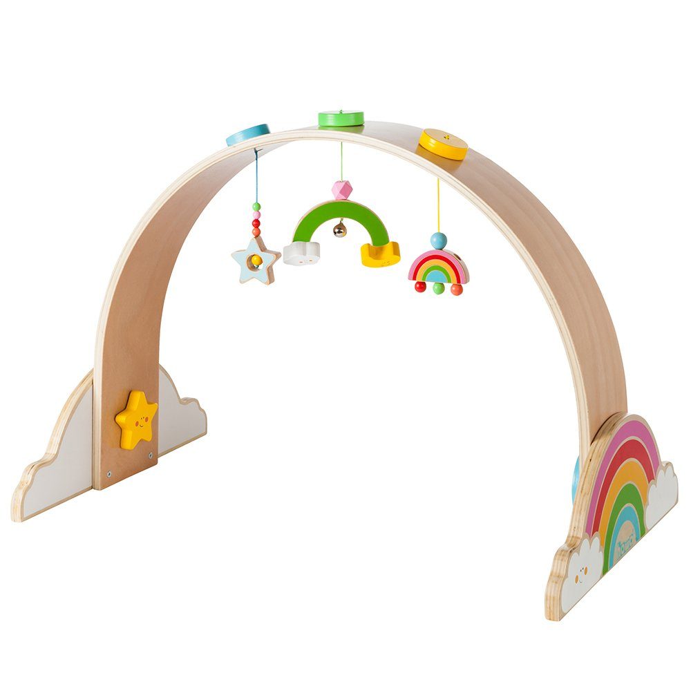 howa Baby Gym my rainbow, Spielbogen Spieltrapez aus Holz