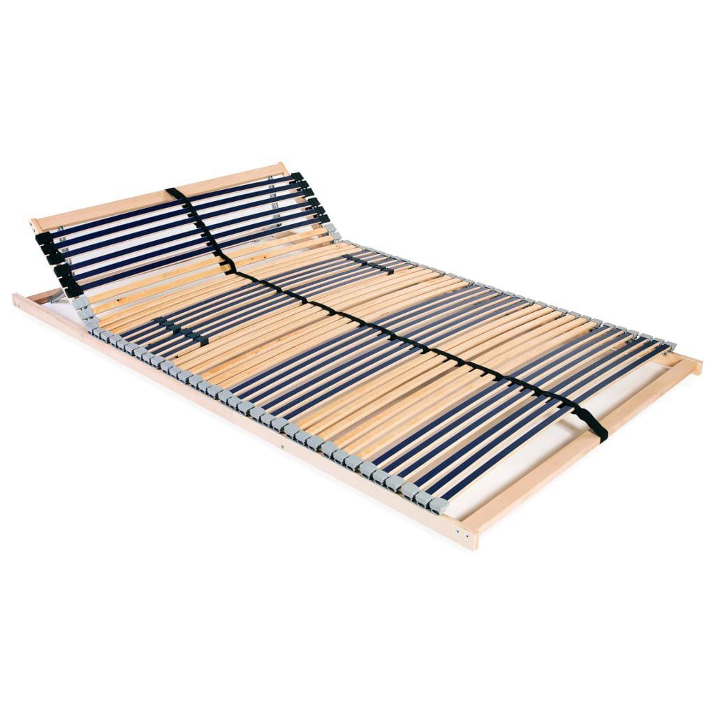 vidaXL Bett Lattenrost mit 42 Latten 7 Zonen 120x200 cm