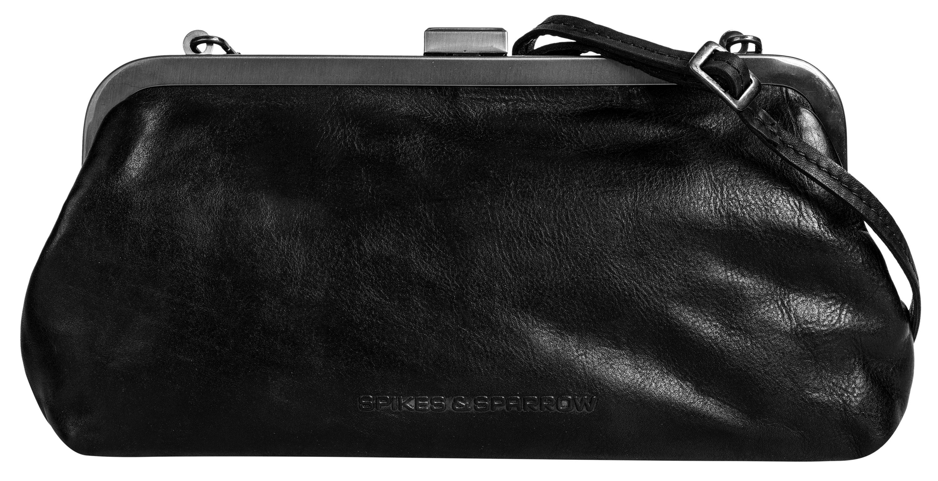 Spikes & Sparrow Abendtasche, echt Leder