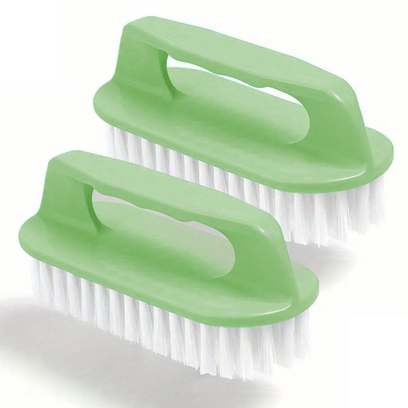 BEKATEQ Reinigungsbürste Scheuerbürste Set, 2X Reinigungsbürste mit Handgriff, (Handbürste, Putzbürste, Universal-Bürste für Badezimmer, Haushalt & Küche, Fliesen - strapazierfähige Borsten, Robustes Material - SEMIKLU.14, 1-tlg)