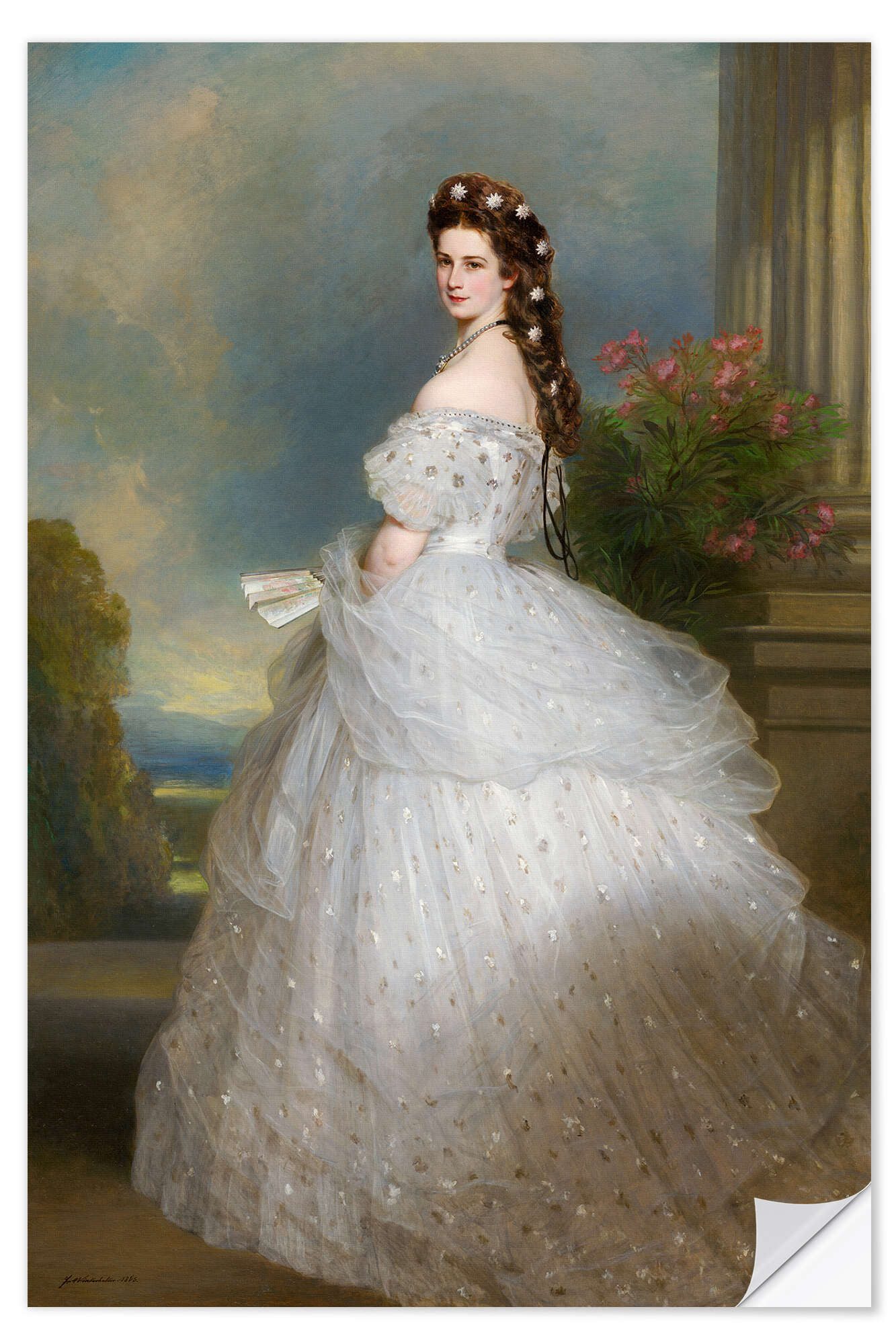 Posterlounge Wandbild Elisabeth von Österreich-Ungarn, Franz Xaver Winterhalter, erhältlich als Poster, Leinwandbild, Wandsticker oder Acrylglasbild