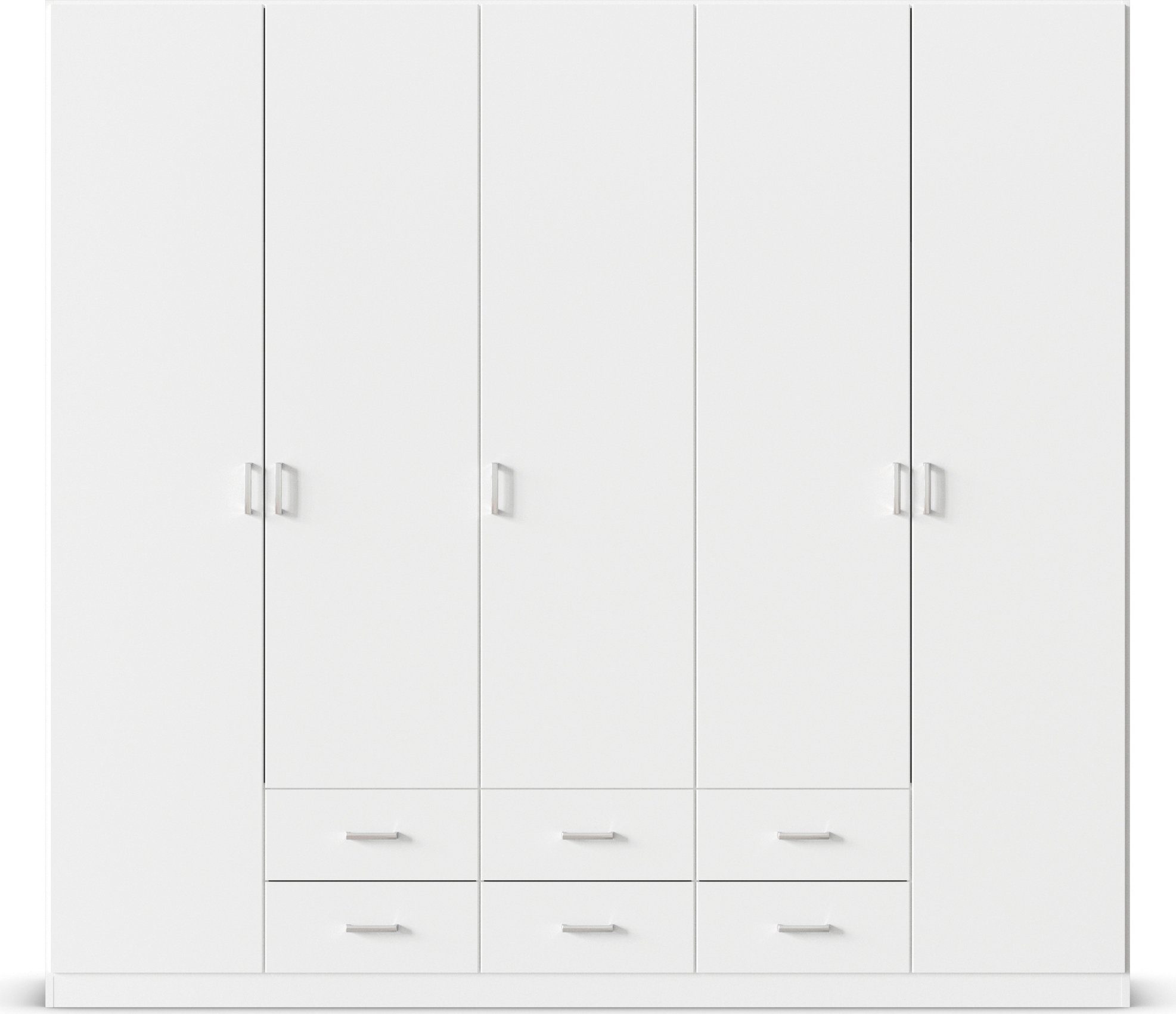 rauch Drehtürenschrank Kleiderschrank Garderobe GAMMA Breiten 226 cm (in 3 Ausstattungen BASIC/CLASSIC/PREMIUM (inkl. SOFT-CLOSE-Funktion) mit Schubladen, versc – Bild 4 von 5