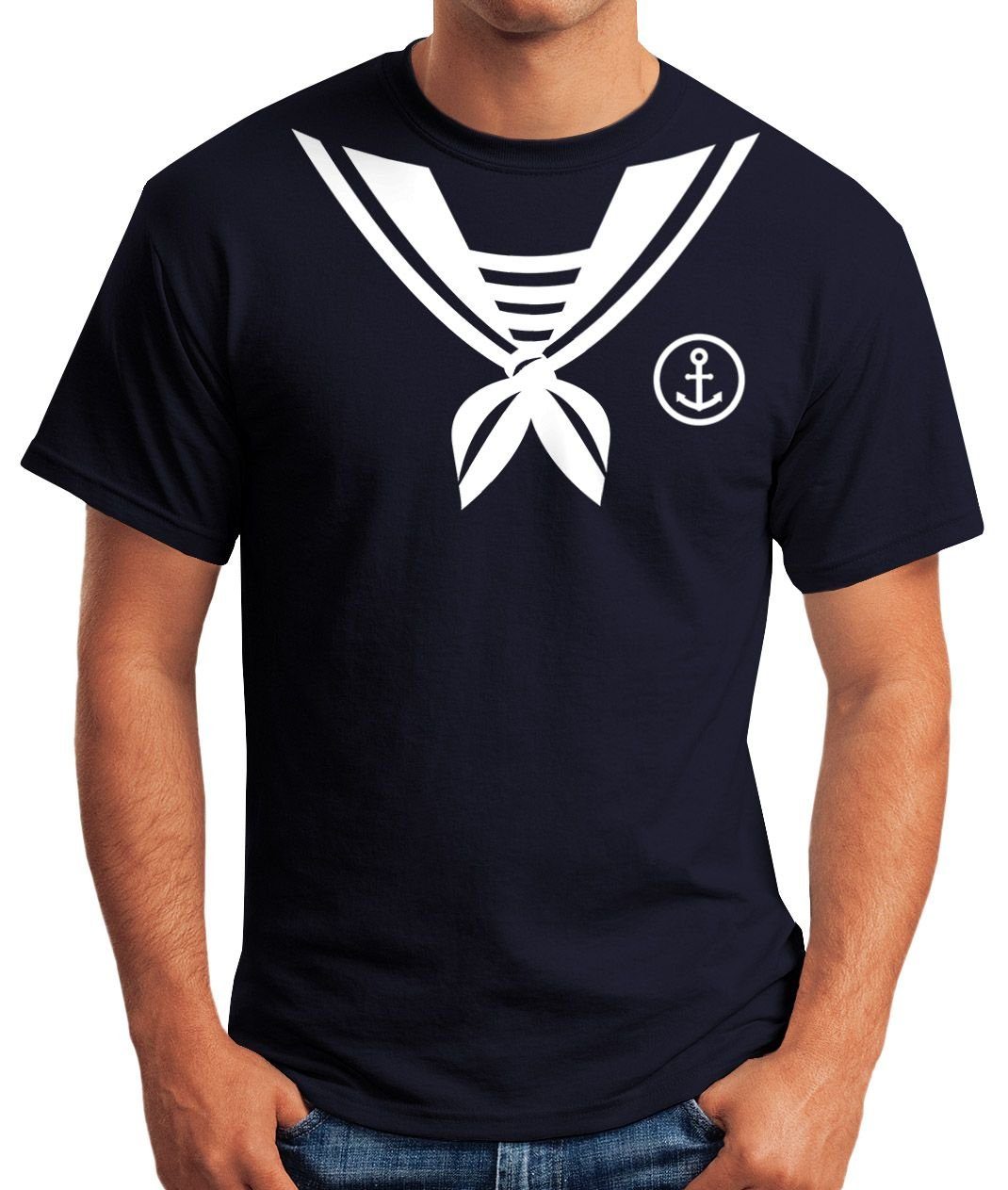 MoonWorks Print-Shirt Herren T-Shirt Matrose Sailor günstig online kaufen