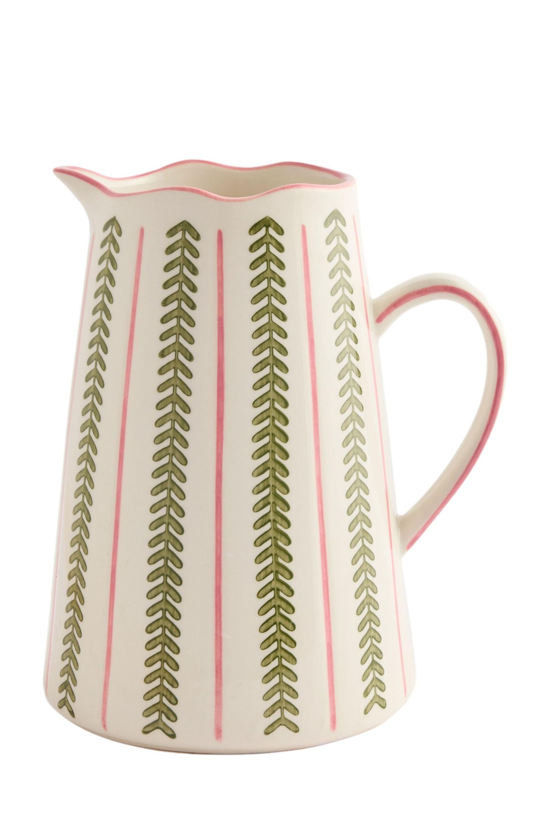 Dekovase Keramikvase mit Streifen