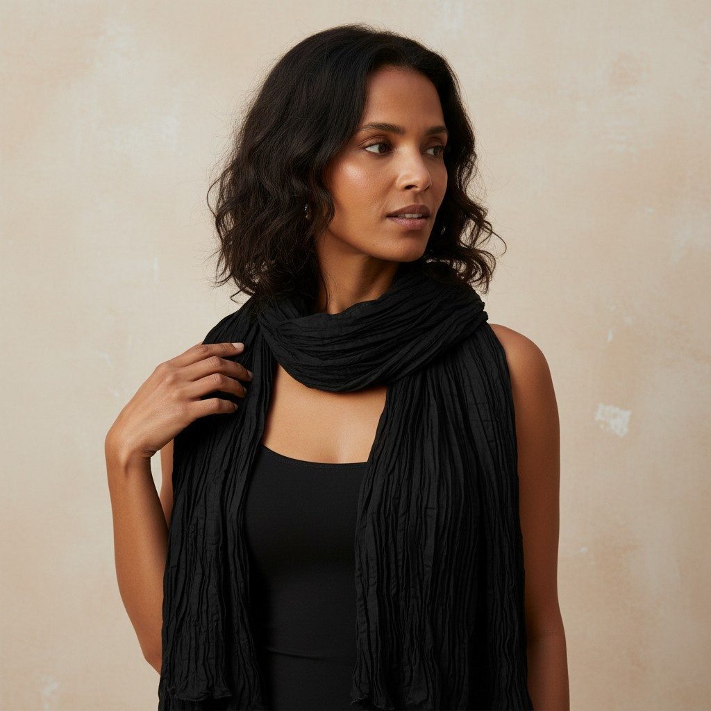 Guru-Shop Sarong Indisches Baumwolltuch, Schal, Krinkelschal -.. – Bild 2 von 3