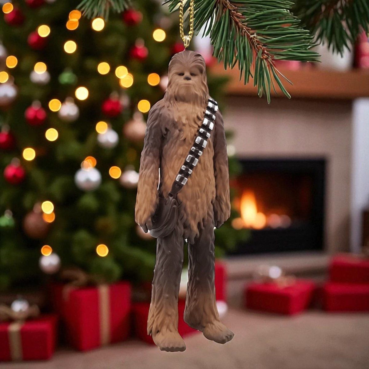 Disney Weihnachtsfigur Christbaumkugel Star Wars Chewbacca 10cm Baumschmuck Weihnachtskugel