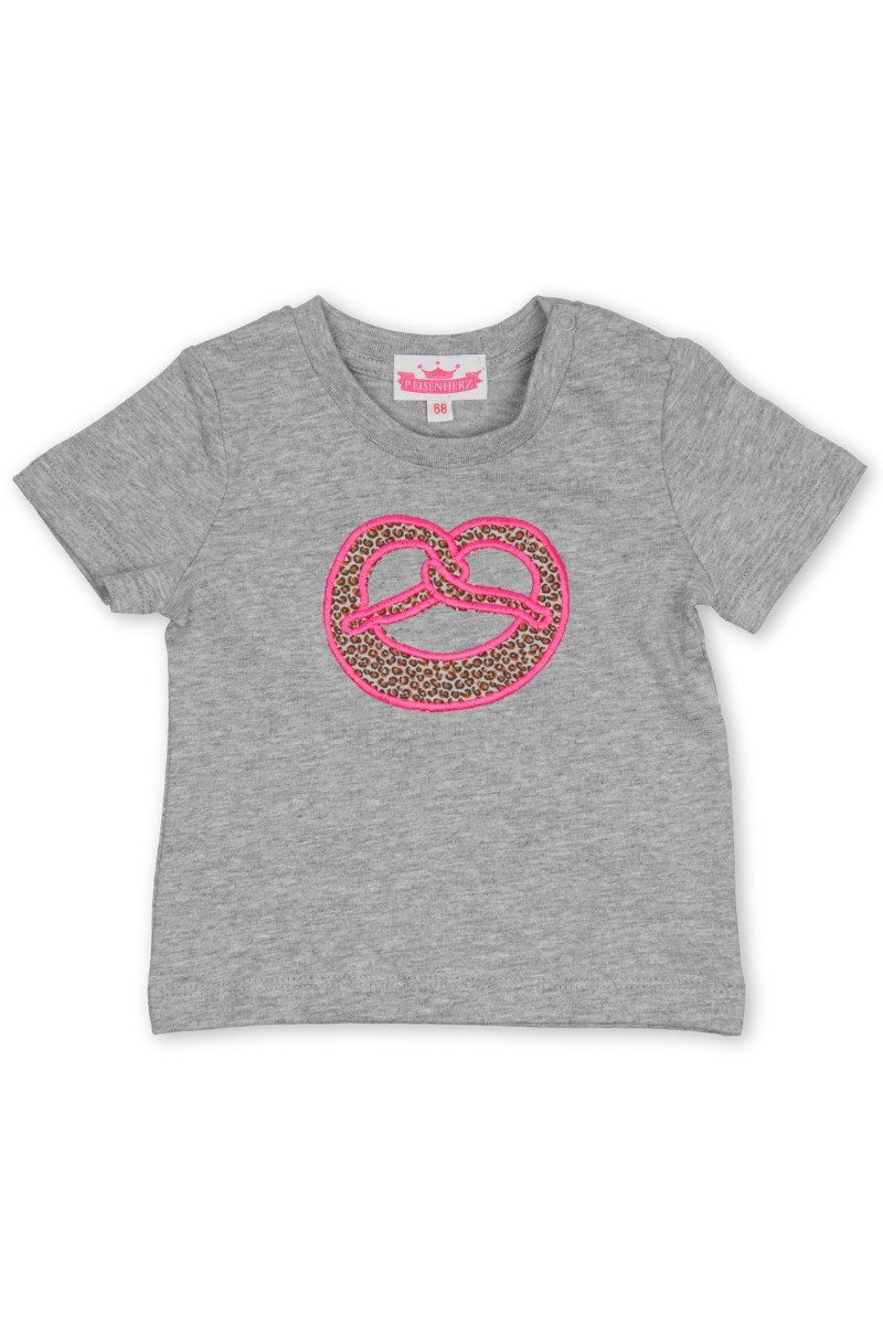 P.Eisenherz Trachtenkleid Trachtenshirt Baby/Kind - BREZEL - grau