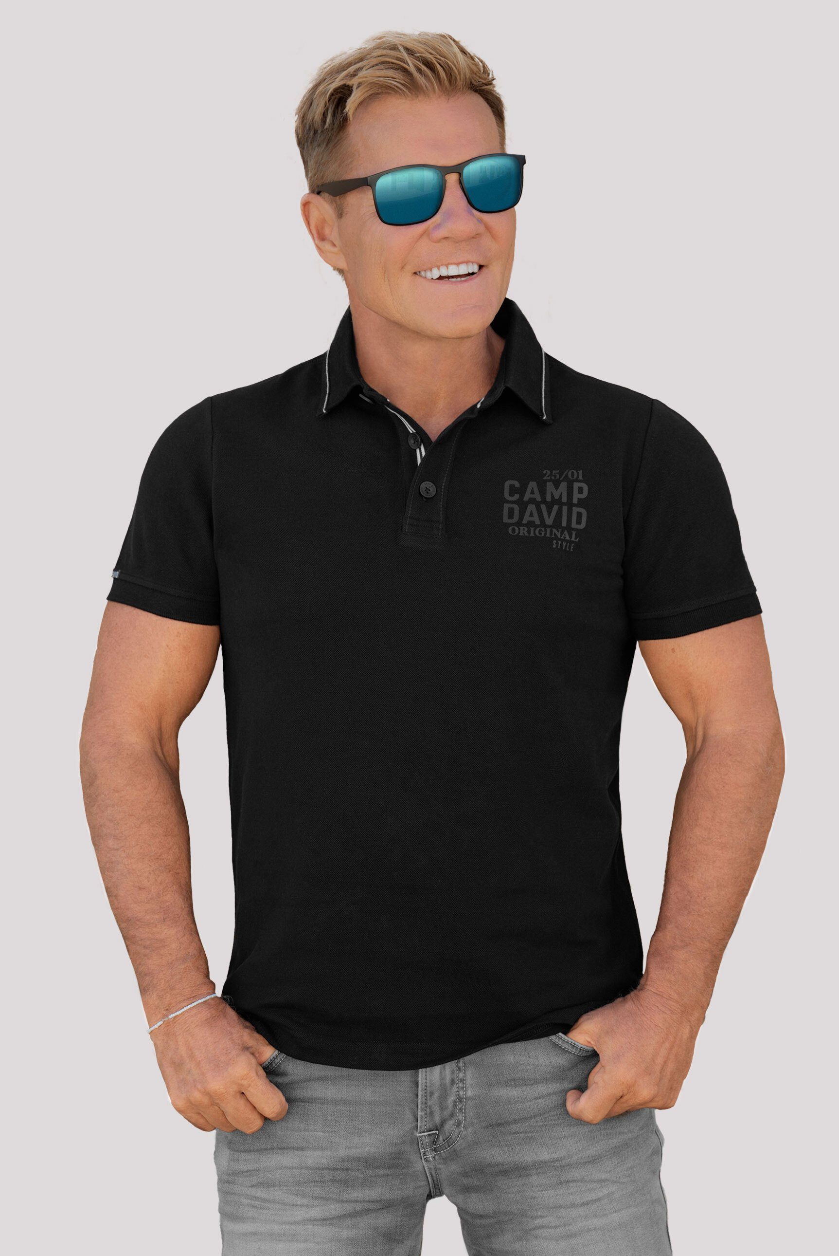 CAMP DAVID Poloshirt aus Baumwolle