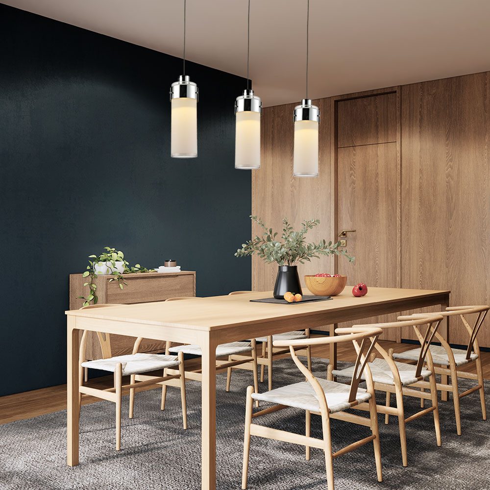 Esto LED Pendelleuchte, LED-Leuchtmittel fest verbaut, Warmweiß, Pendelleuchte Hängeleuchte Esszimmerlampe Pendellampe Wohnzimmer