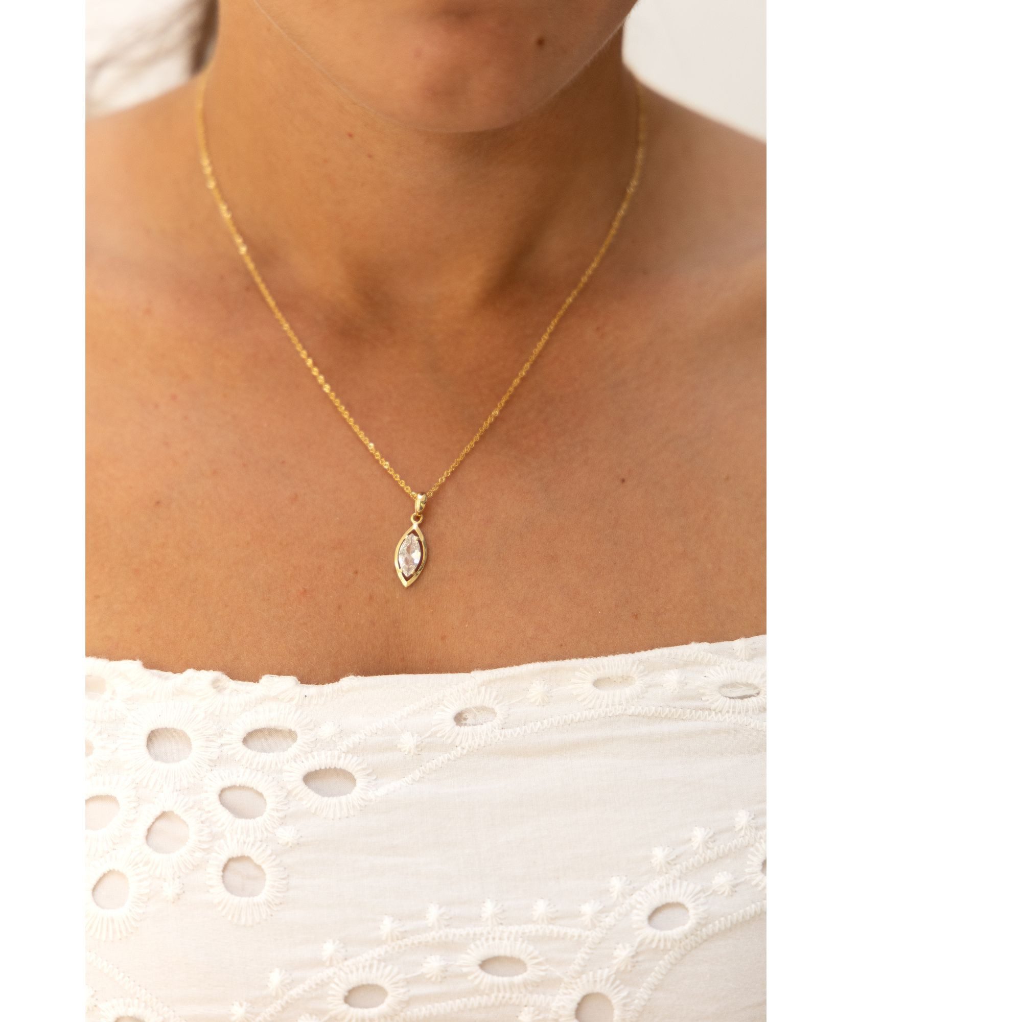 Vivance Kettenanhänger 333/- Gelbgold Zirkonia günstig online kaufen