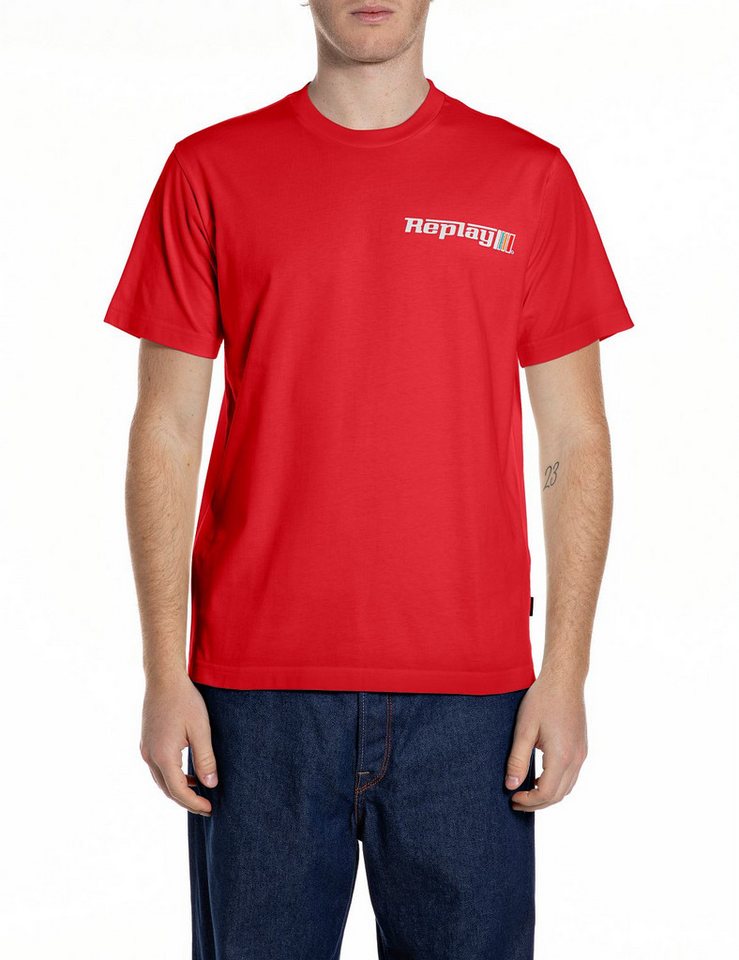 Replay T-Shirt mit Racing-Print