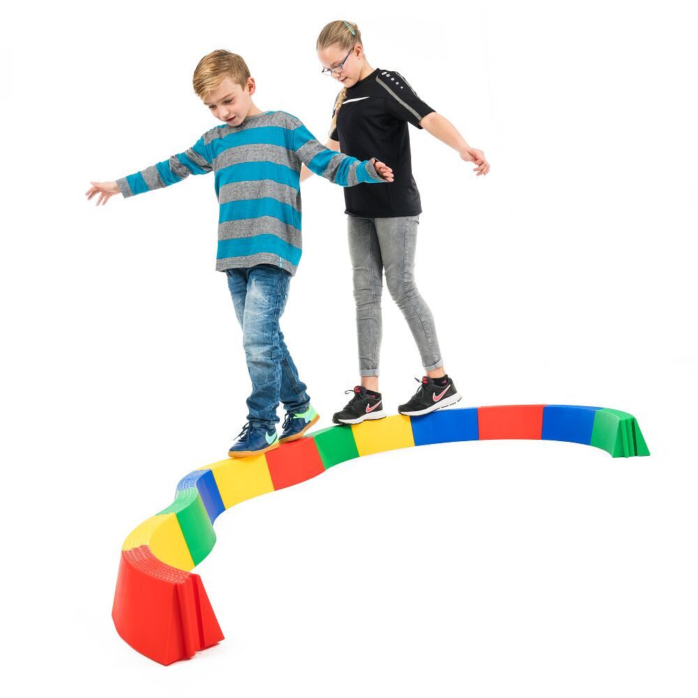 Sport-Thieme Balancetrainer Balanciermauer 1.0, Fröhlich leuchtende Farben mit hohem Aufforderungscharakter