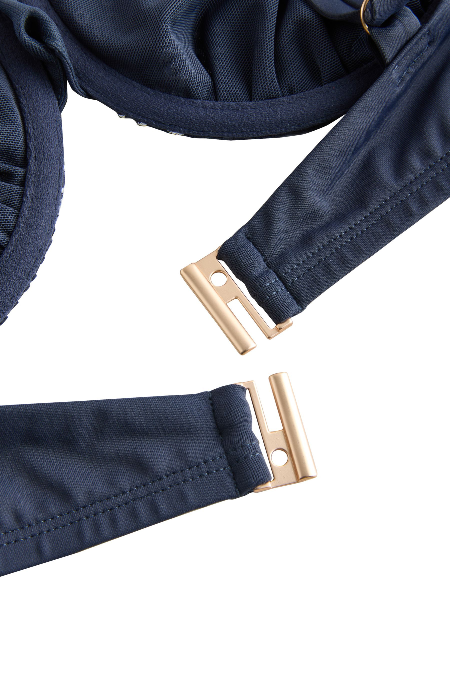 Next Bügel-Bikini-Top Besticktes Bikinioberteil mit Bügel, DD+ (1-St)