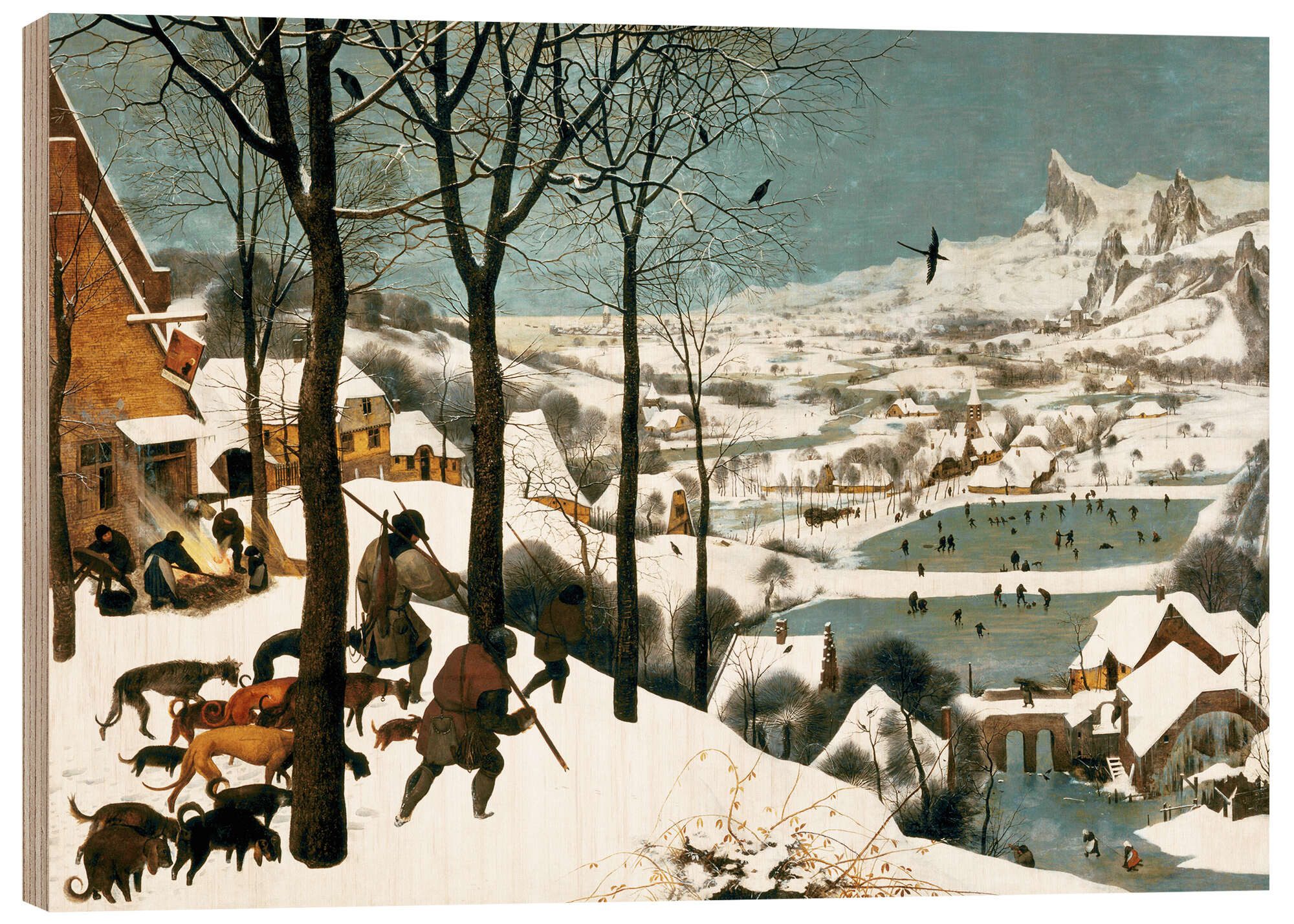 Holzbild Pieter Brueghel d.Ä.