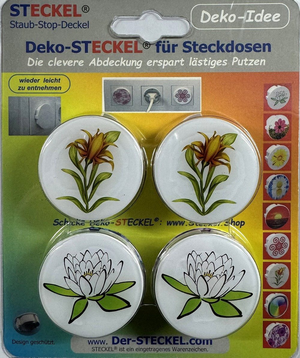 STECKEL Wanddekoobjekt 4xHochwertige STECKEL Steckdosenabdeckungen–Staub&Sp günstig online kaufen