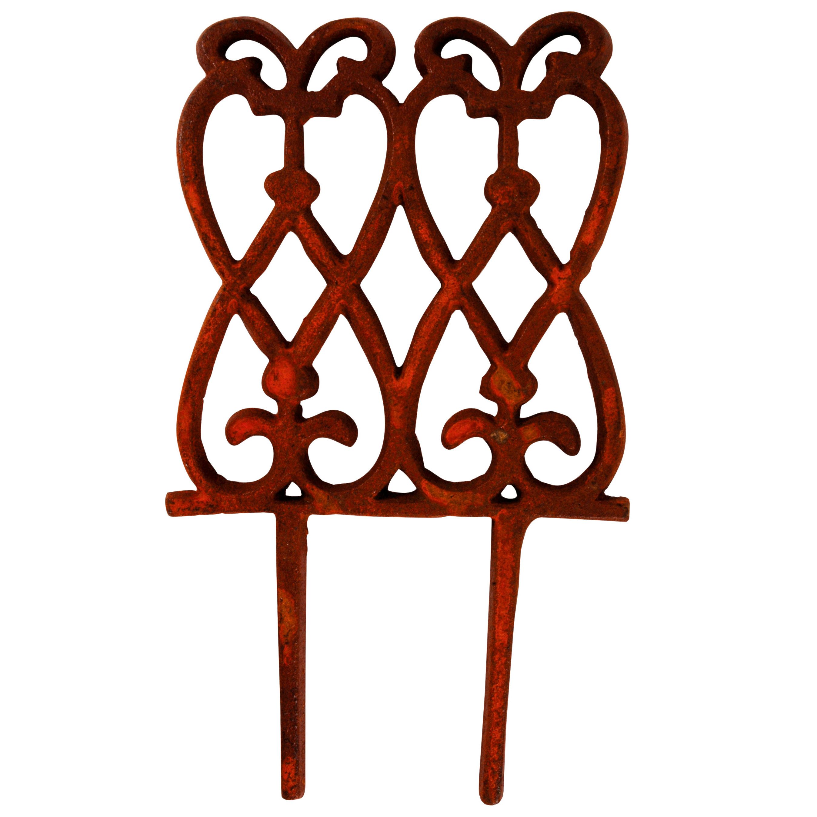 esschert design Beetbegrenzung Esschert Design Beetzaun Gusseisen Beet Umrandung Garten Lilie schmal, Beetzaun
