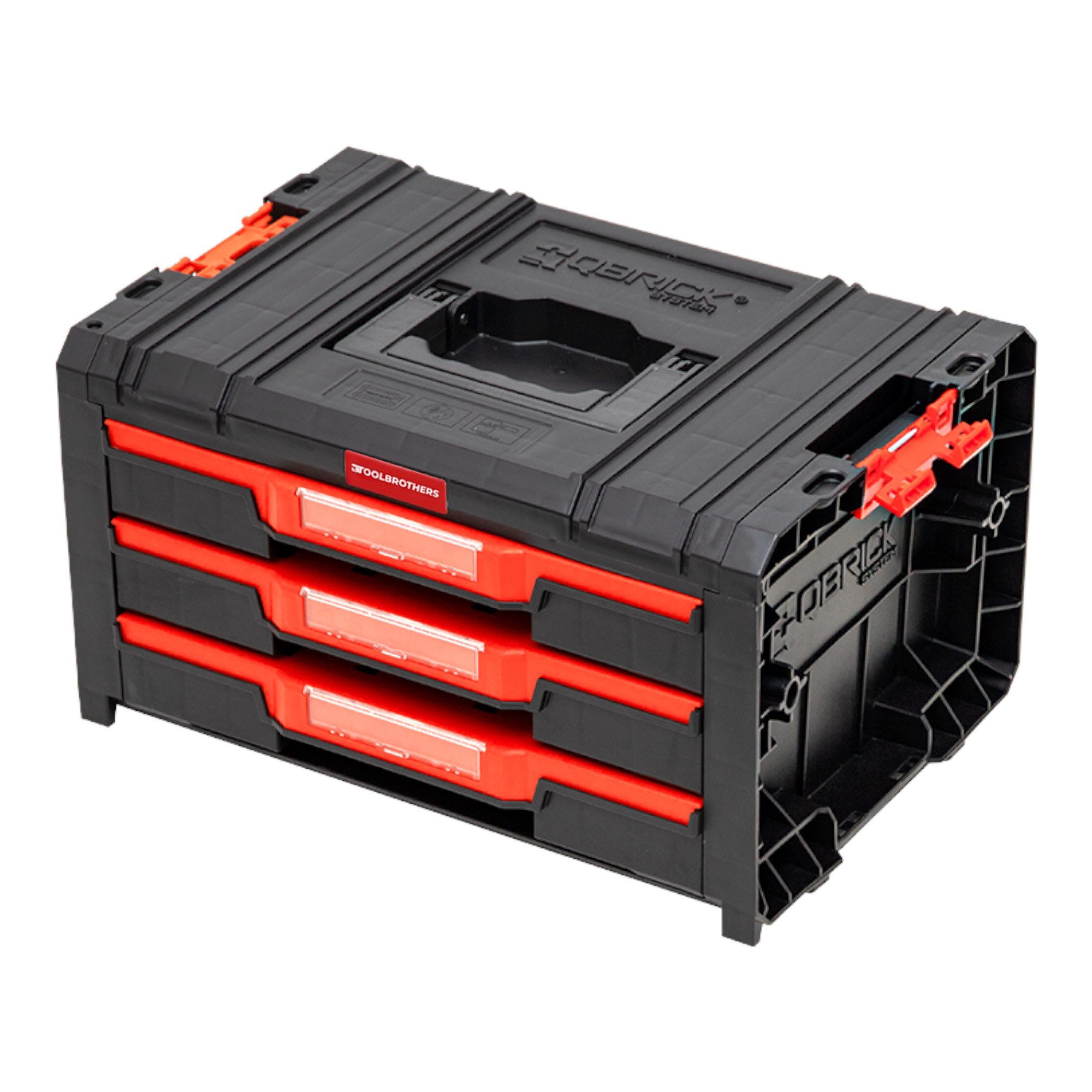 Toolbrothers Werkzeugkoffer RHINO L Drawer 3 ECO Organize+ mit drei Schubläden + Boxen IP54