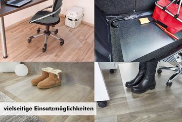 Andiamo Bodenschutzmatte Bürostuhlmatte Stuhlunterlage Schutzmatte transparent, pflegeleicht und strapazierfähig