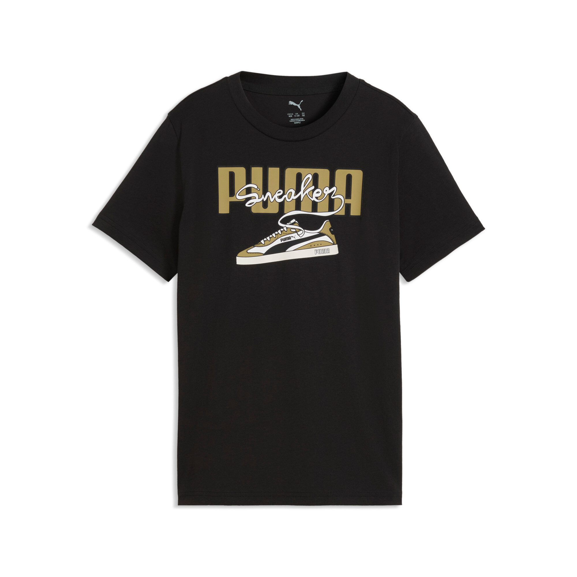 PUMA T-Shirt GRAPHIC SNEAKER TEE B Regular Fit, Kurzarm, sportlicher Stil, für Jugendliche