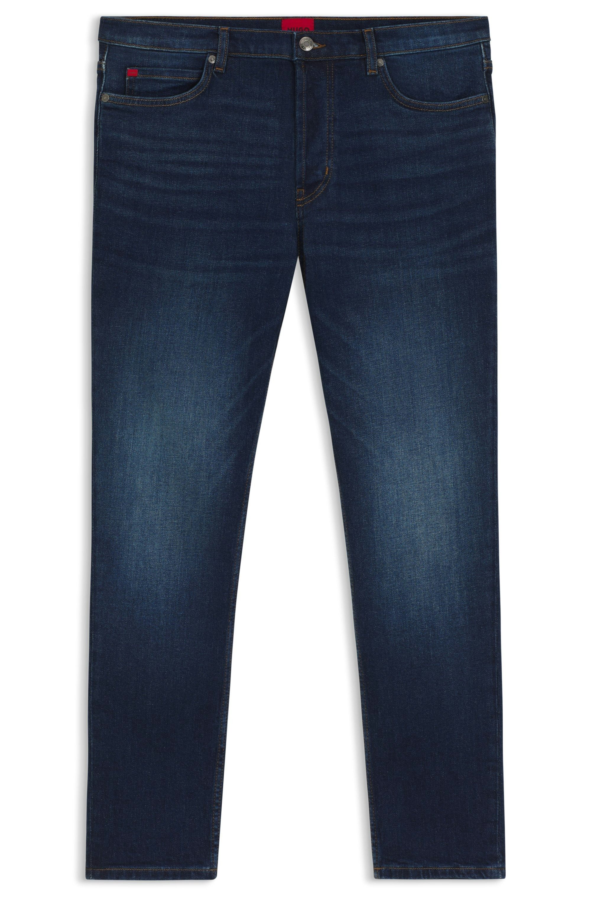 HUGO Tapered-fit-Jeans HUGO 634 aus Stretch-Denim, mit Knopfleiste – Bild 5 von 5
