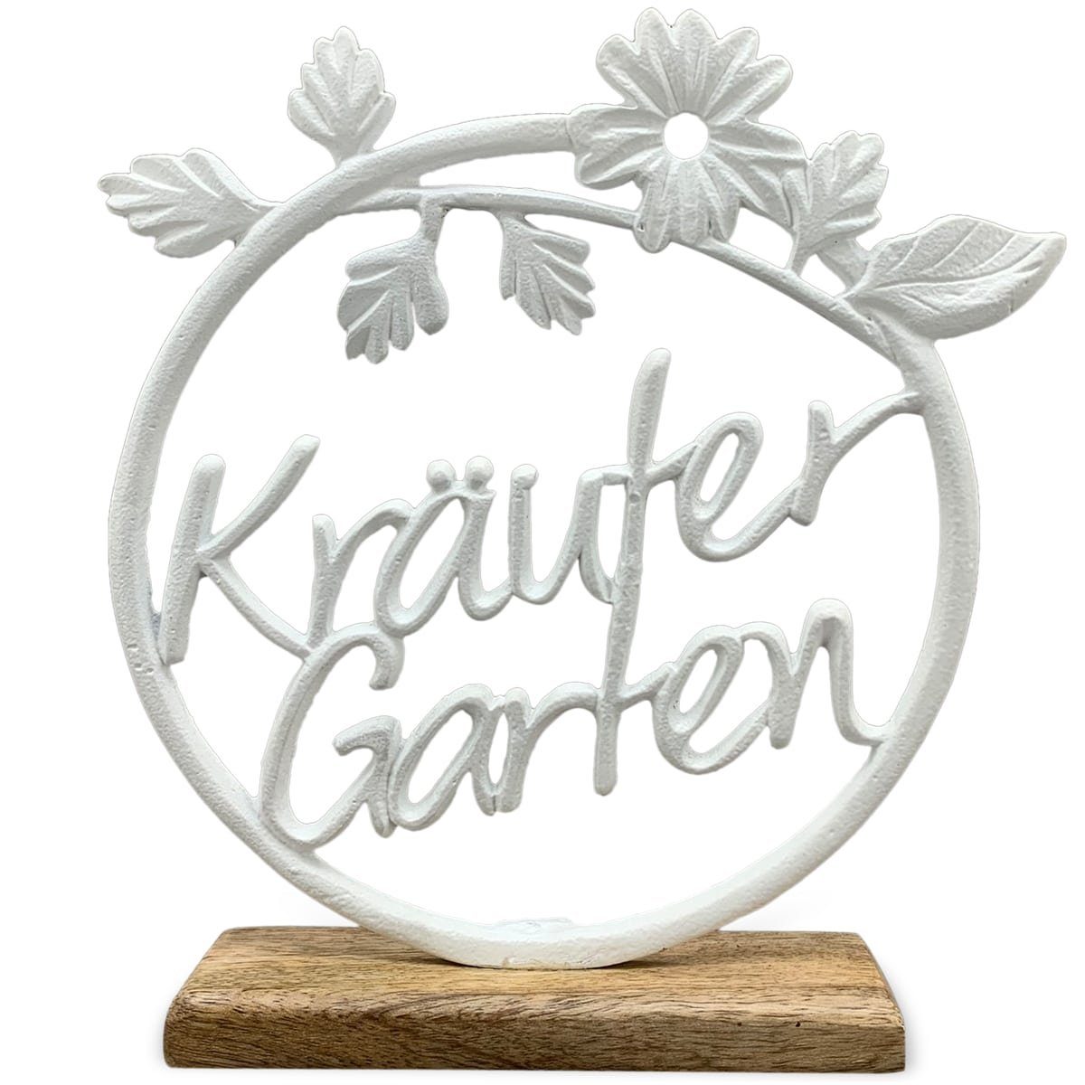 Dekofigur Dekofigur Schild KRÄUTERGARTEN Küche Deko Landhaus