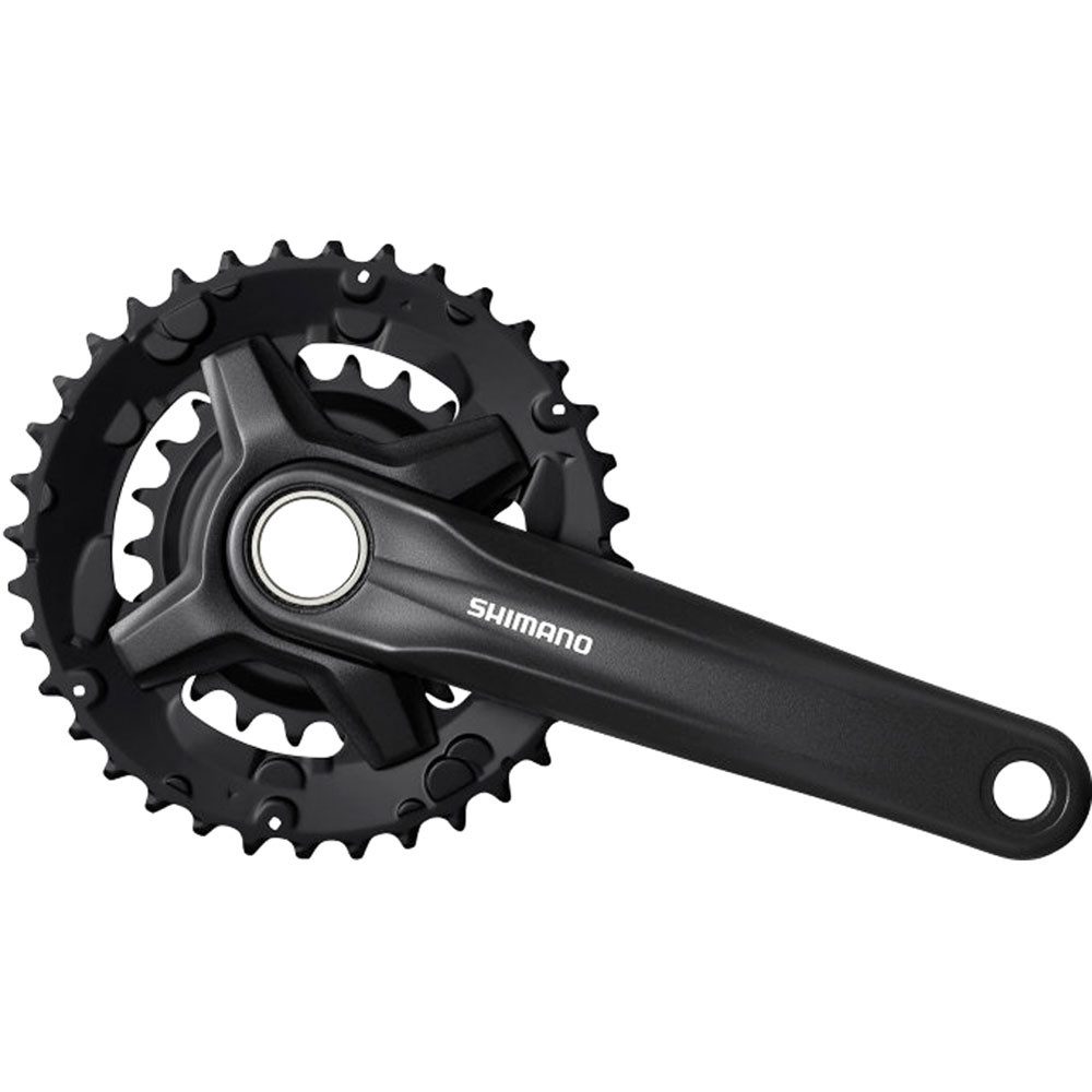 Fahrradkurbel SHIMANO Kurbelgarnitur FC-MT210 170mm 36-22Z. 2x9f. schwarz Fahrrad