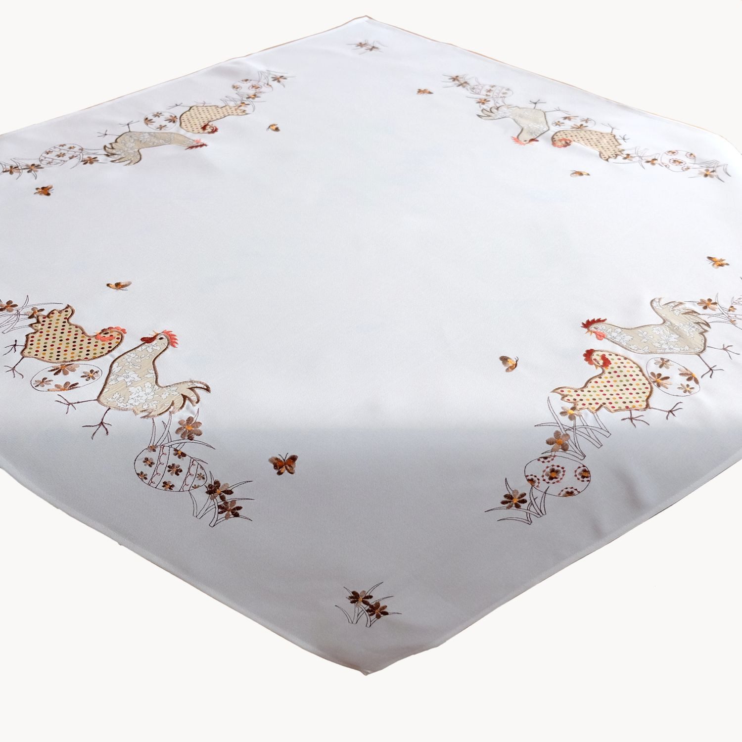 texpot Tischdecke Tischläufer Sticker Hühner Osterei Frühjahr Ostern (1-tlg günstig online kaufen