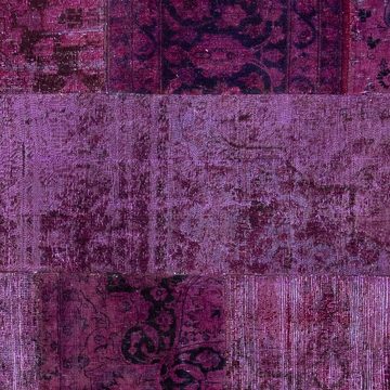 Teppich Patchwork - 271 x 180 cm - mehrfarbig, morgenland, rechteckig, Höhe: 7 mm, Wohnzimmer, Handgeknüpft, Einzelstück mit Zertifikat