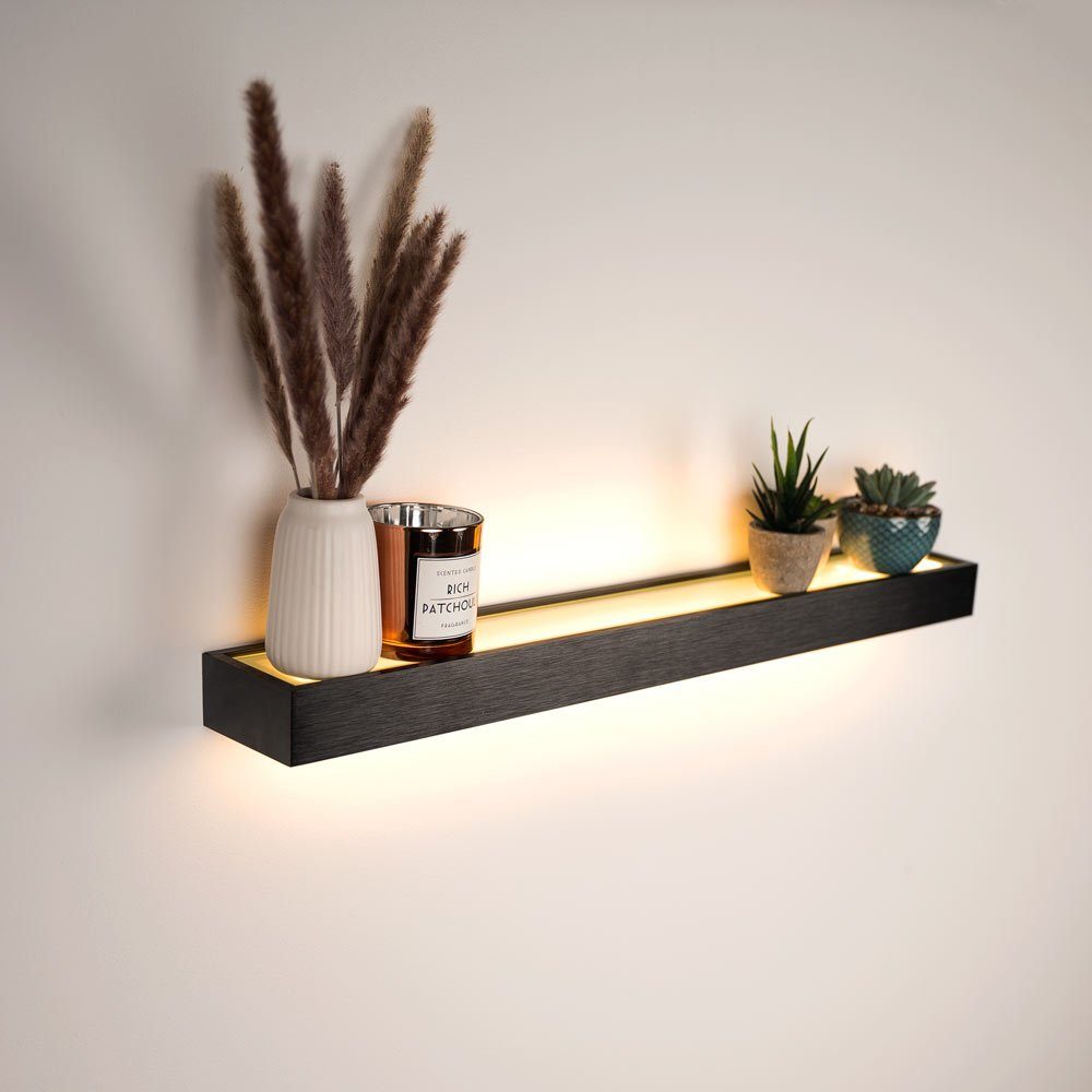 Up LED Down & s.luce Wandleuchte Cusa Wandleuchte Lichtboard Schwarz, Warmweiß