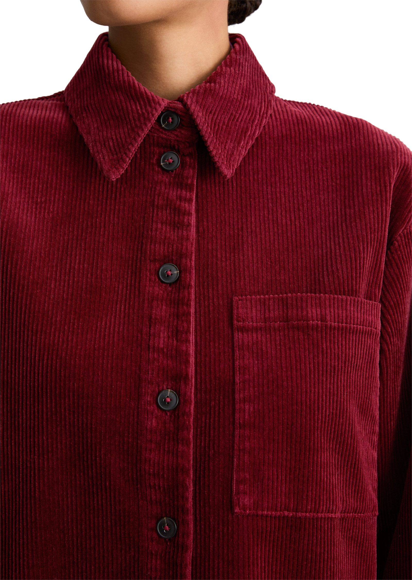 Marc O'Polo DENIM Langarmbluse aus Baumwoll-Stretch – Bild 4 von 5