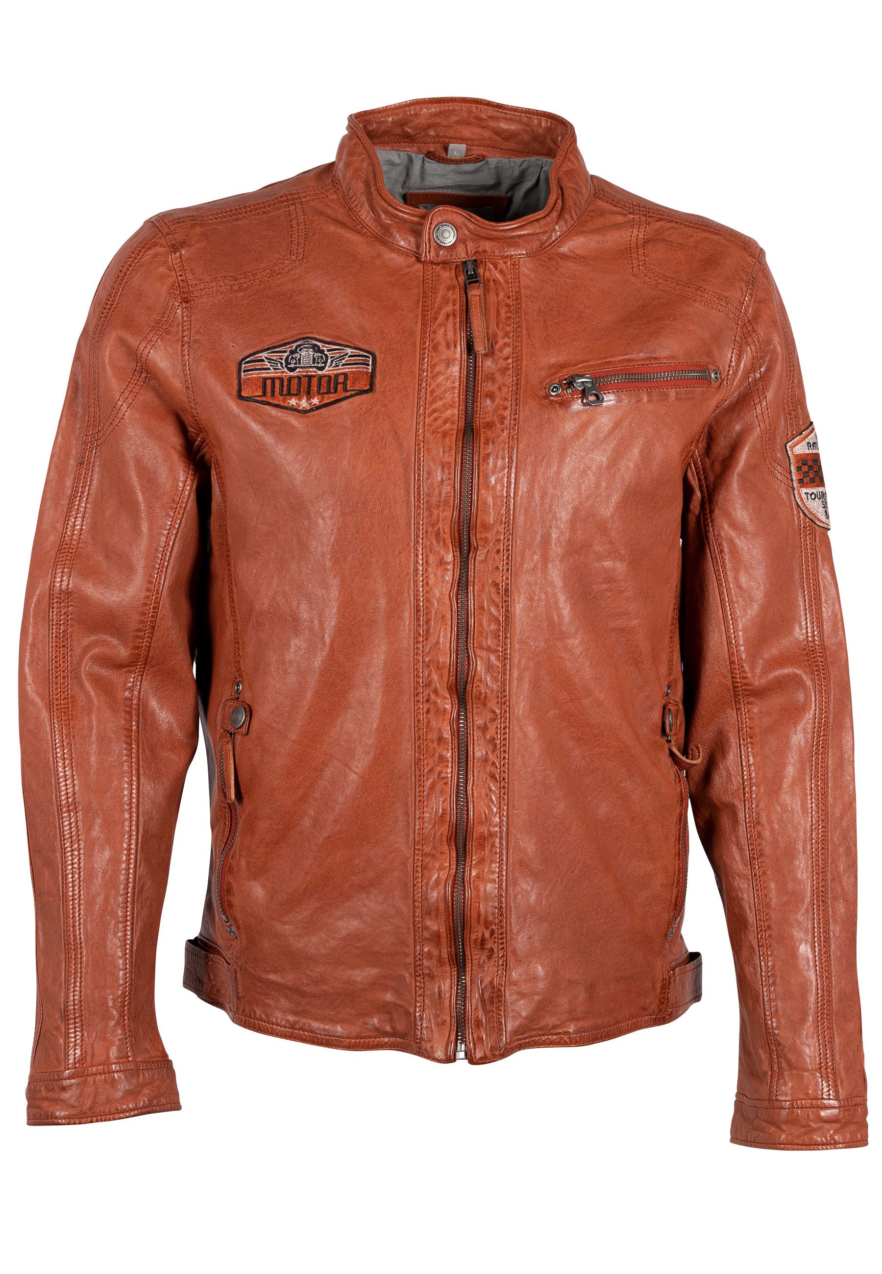 Gipsy Lederjacke Biker GMRydoz - burned orange